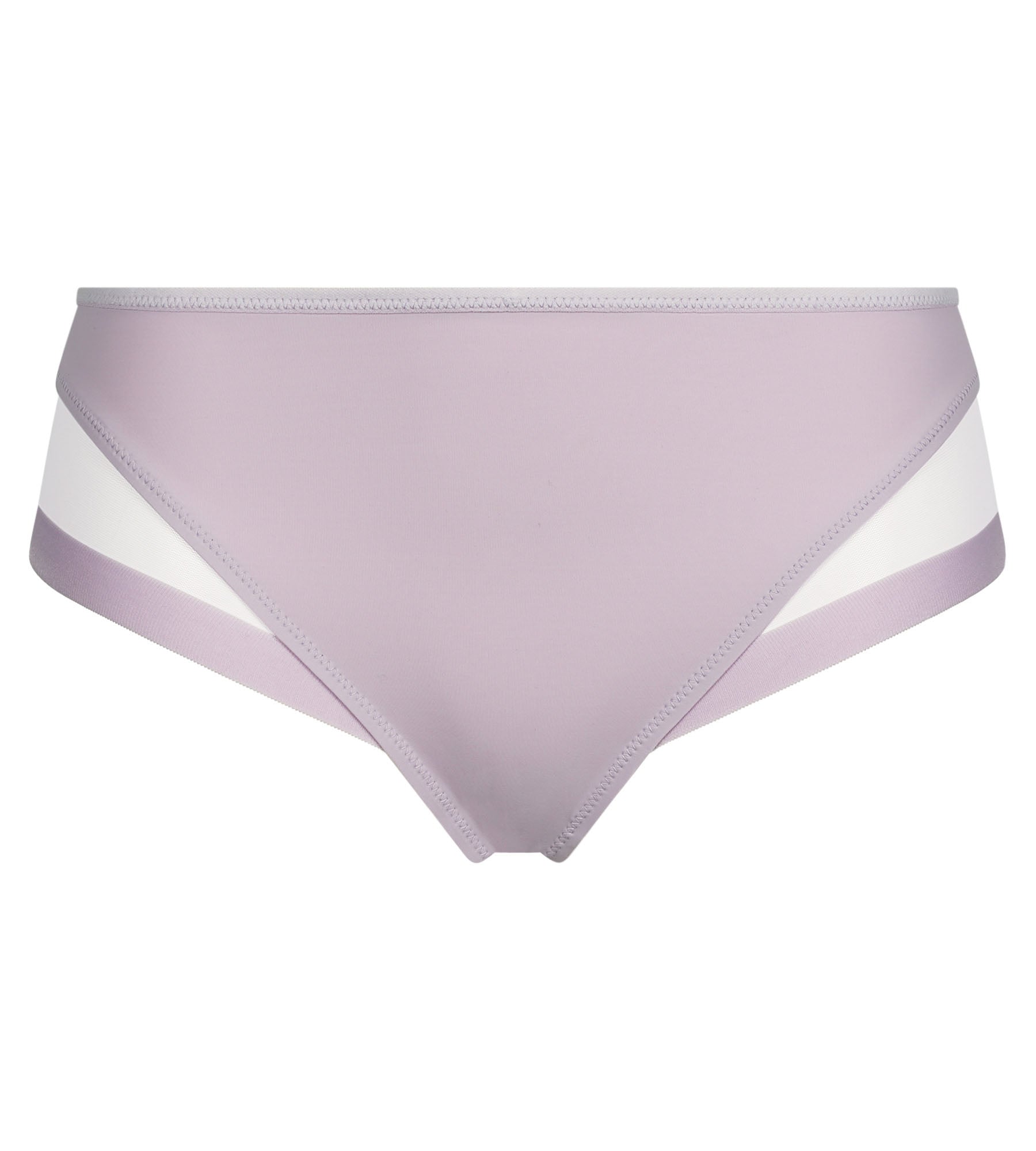 DIM Microfibre and tulle Violet Grey midi panties Dim Generous