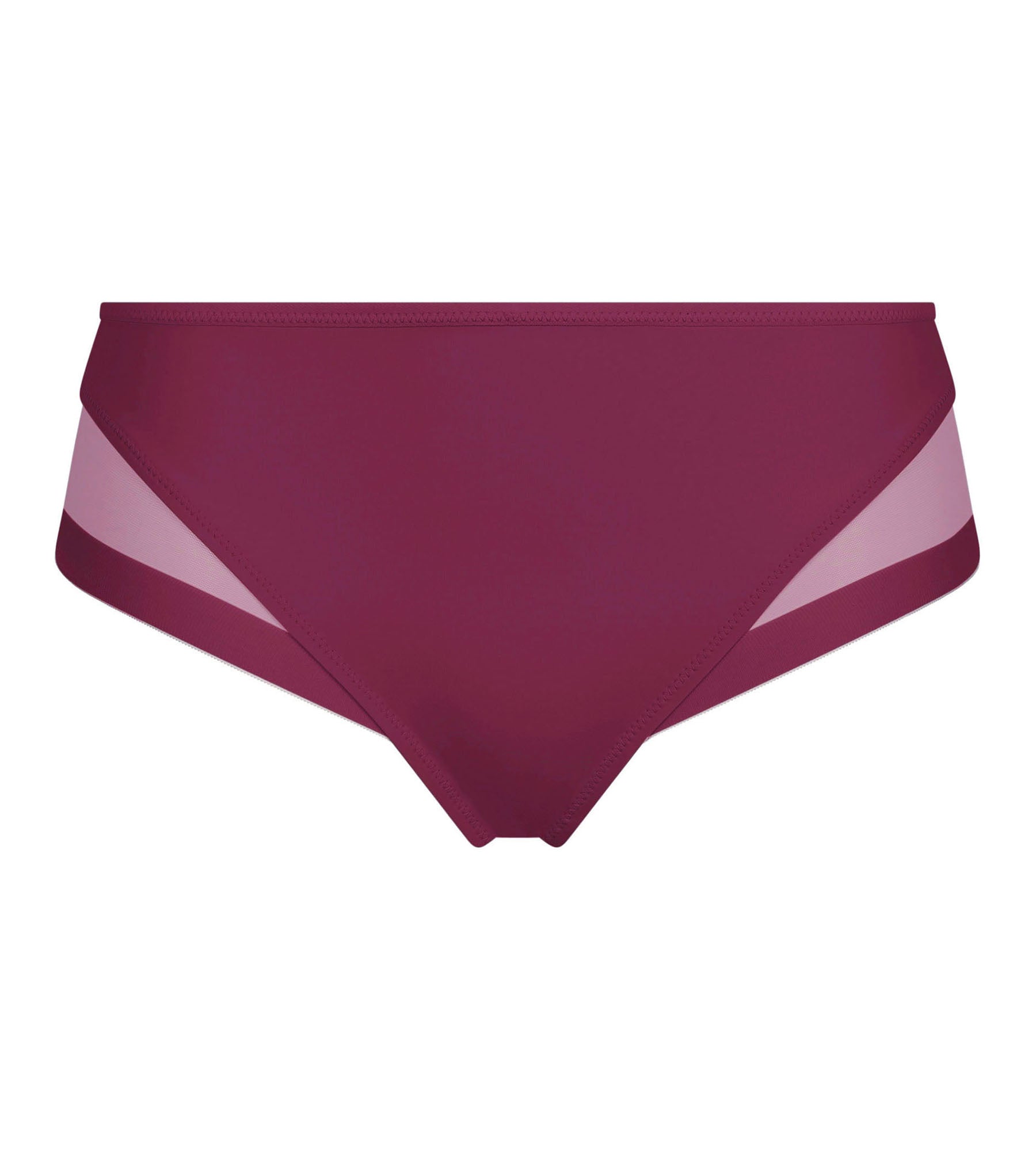 DIM Women's semi-sheer briefs Bordeaux Dim Generous