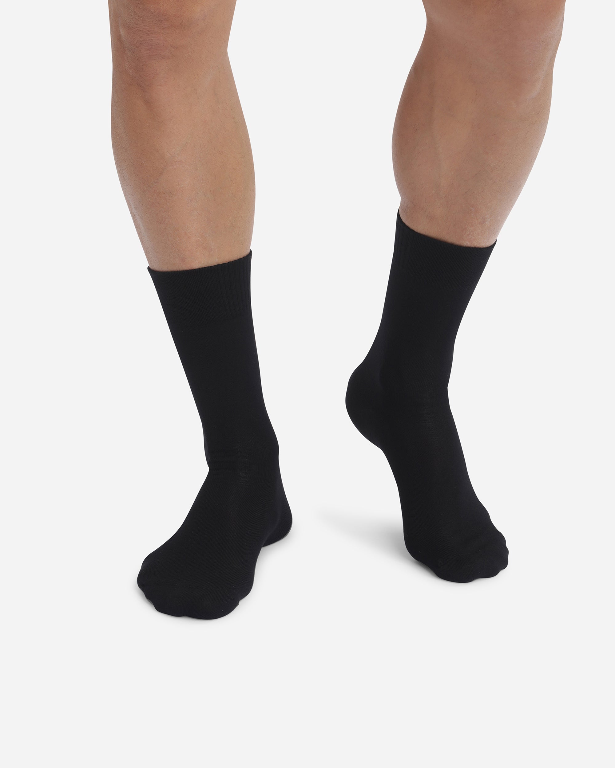 DIM Men's socks in black viscose Dim Bambou
