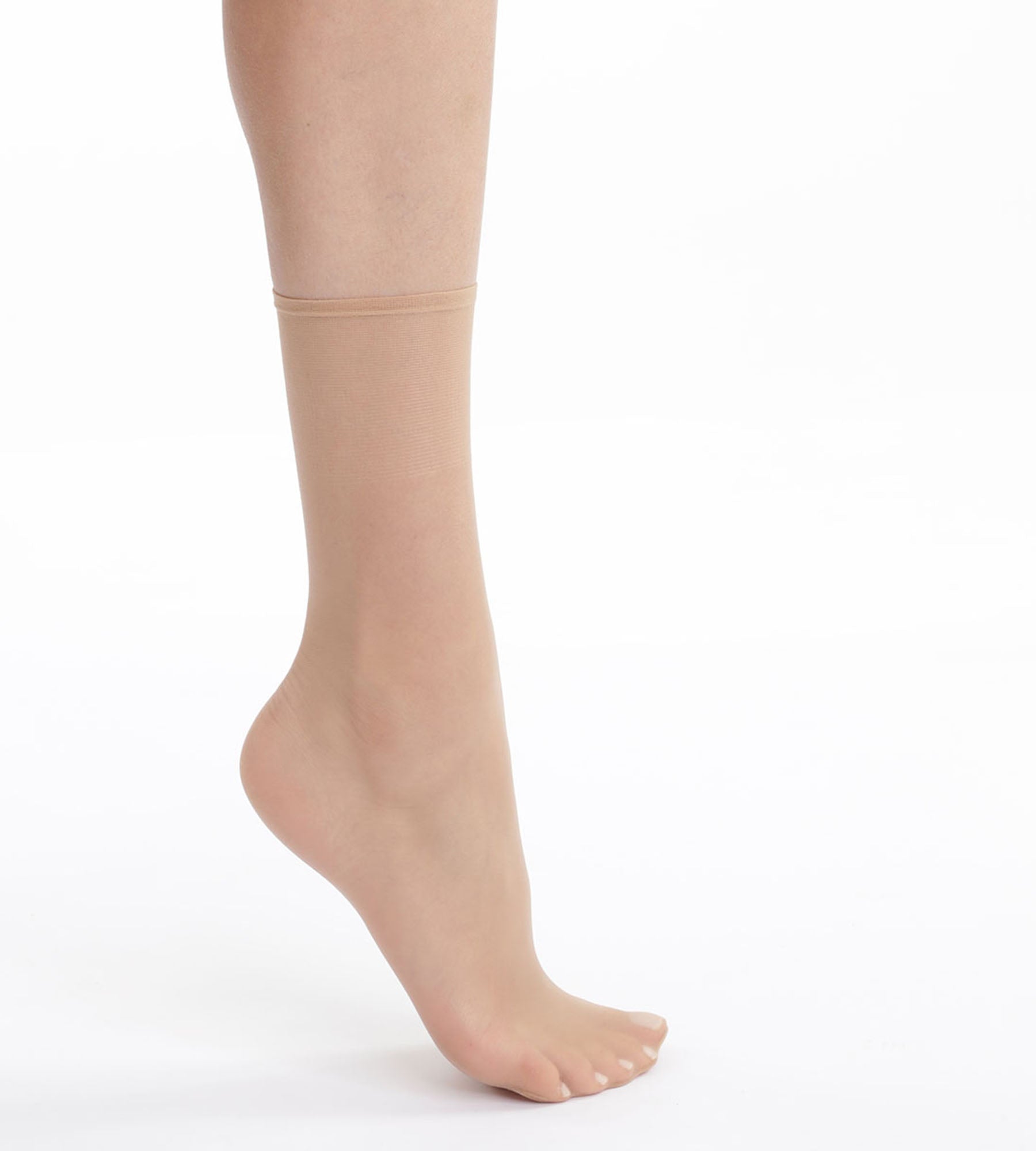 DIM Dim Sublime Voile Pack of 2 pairs of women's ankle socks Nude Ivory