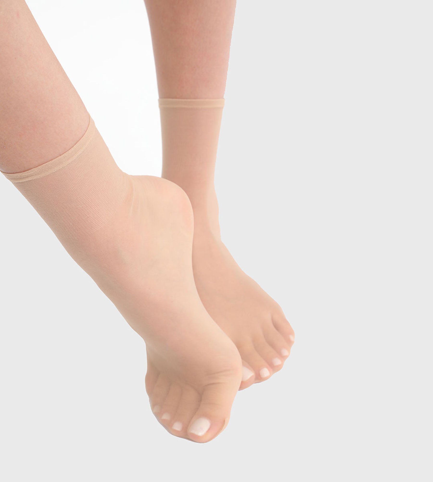DIM Dim Sublime Voile Pack of 2 pairs of women's ankle socks Nude Ivory