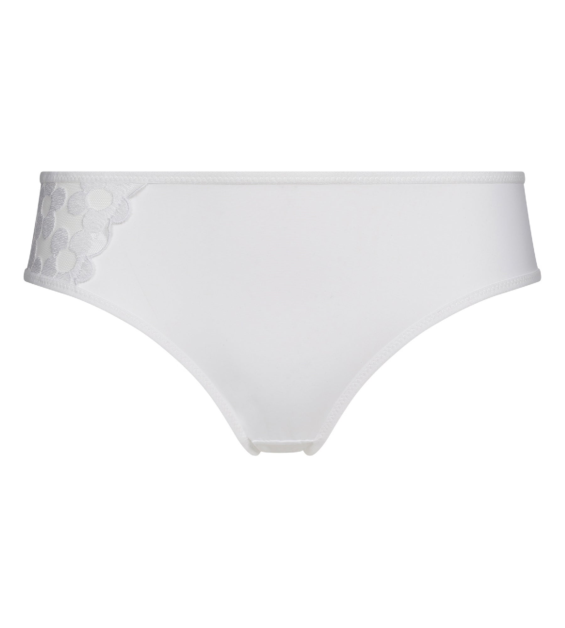 DIM Generous Embroidery white microfiber knickers