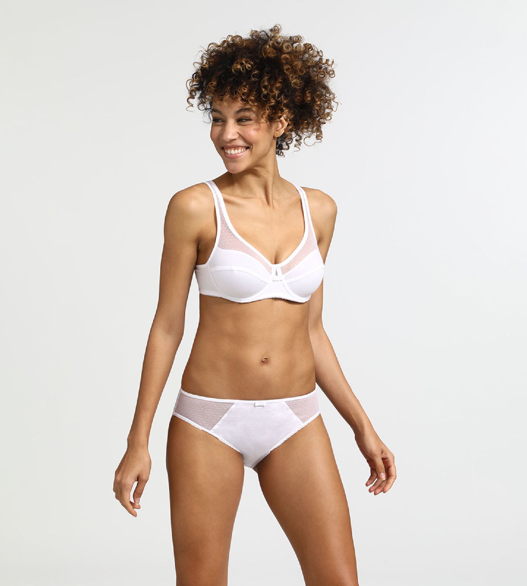 DIM Generous Organic Cotton Dim White briefs