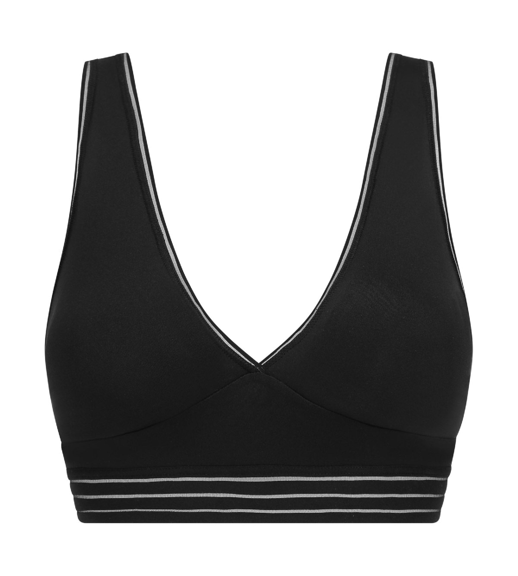 DIM Triangle bra without underwire in microfibre Black Oh My Dim's