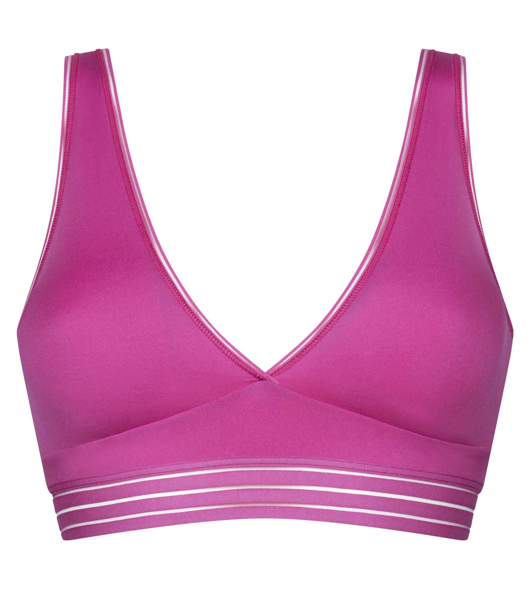 DIM Wireless Microfibre Triangle Bra in Fuchsia Oh My Dim's