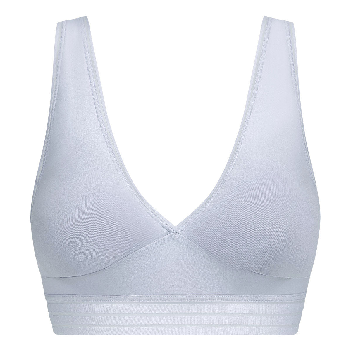 DIM Non-wired triangle bra in microfibre Blue Oh My Dim's