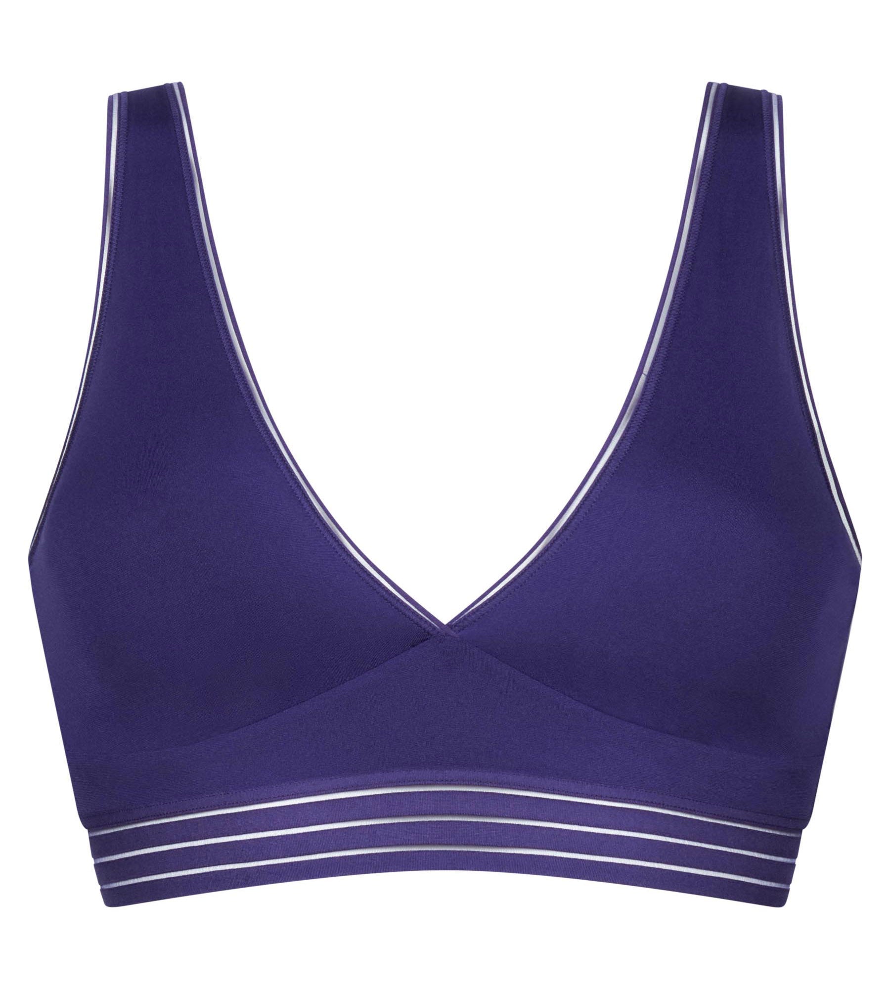 DIM Wireless Microfibre Triangle Bra in Purple Oh My Dim's