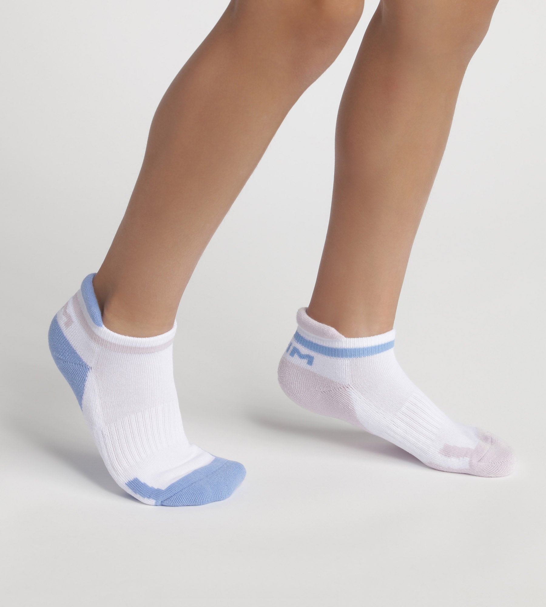 DIM Pack of 2 pairs of unisex cotton socks Lila Blue Dim Sport