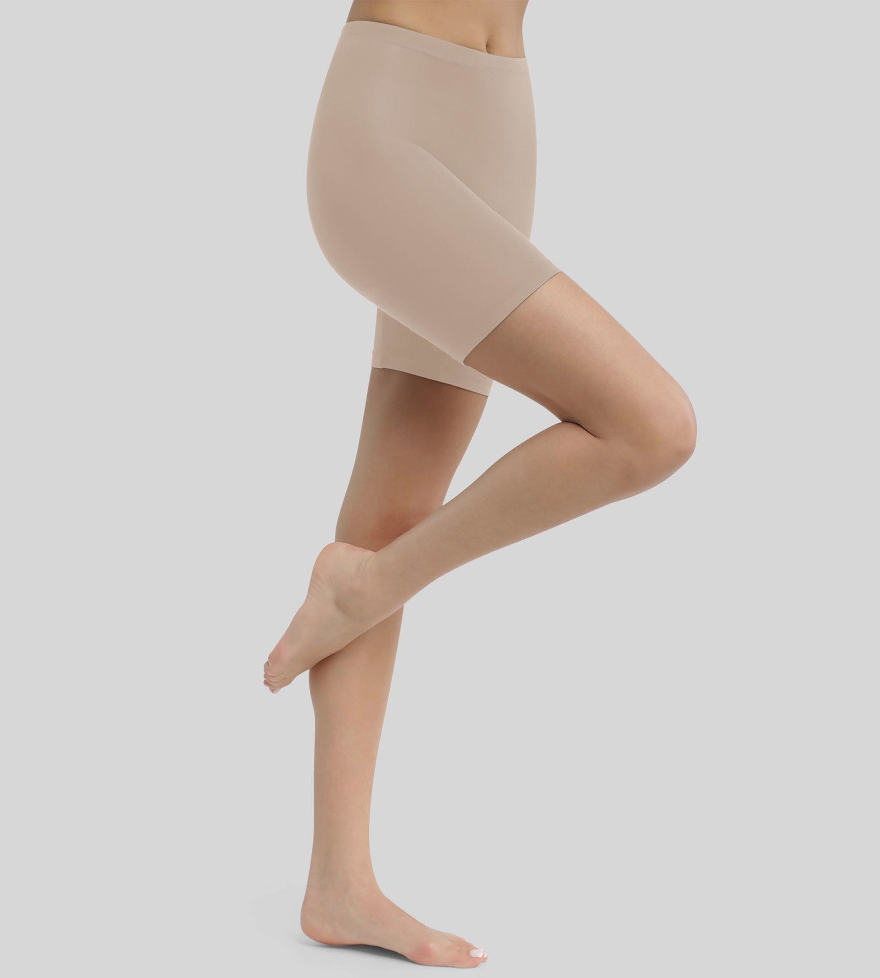 DIM Women's cyclist in Nude second-skin Dim Relax & Go
