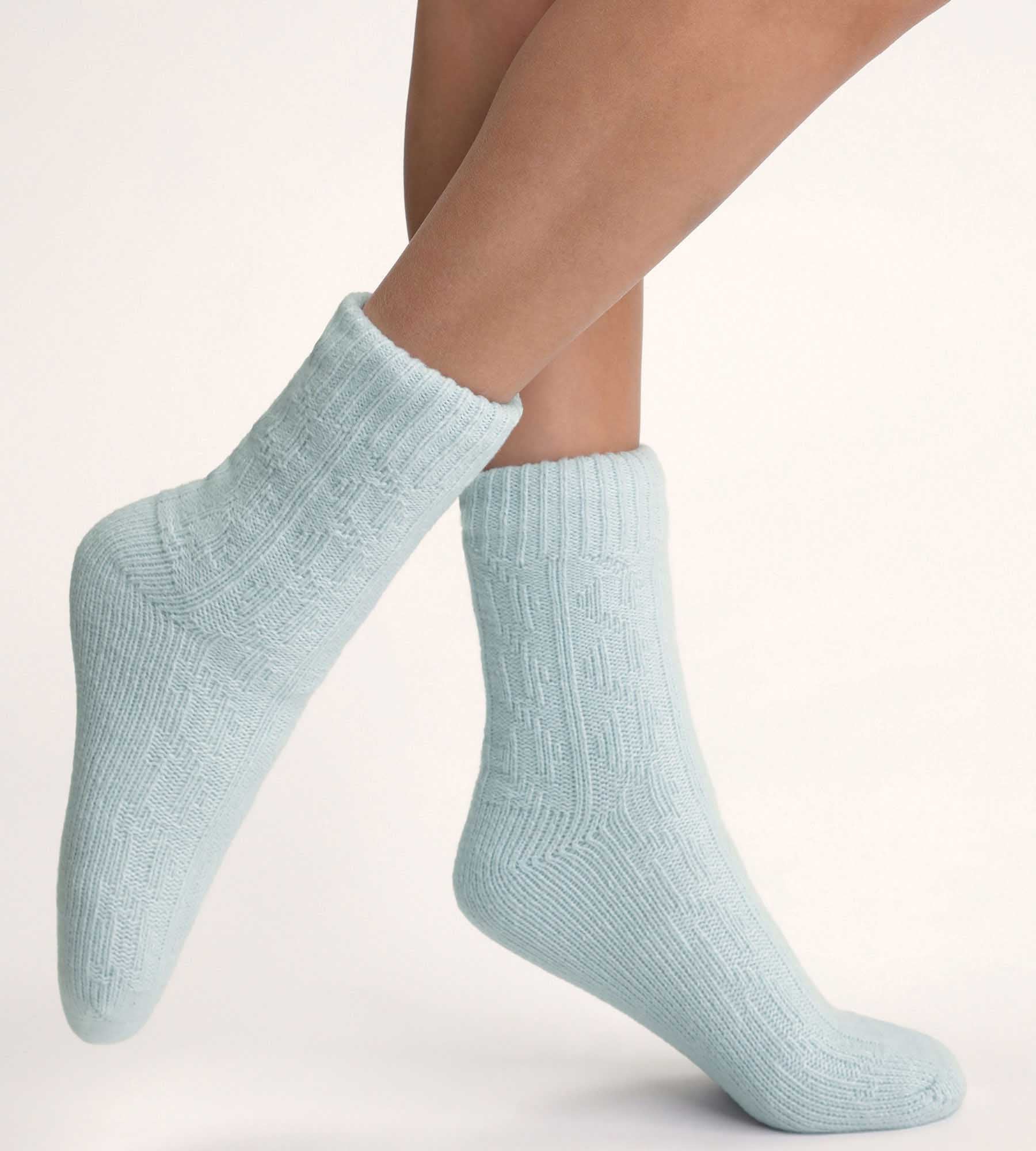 DIM Women's warm sock Sky Blue Cocoon Fleece