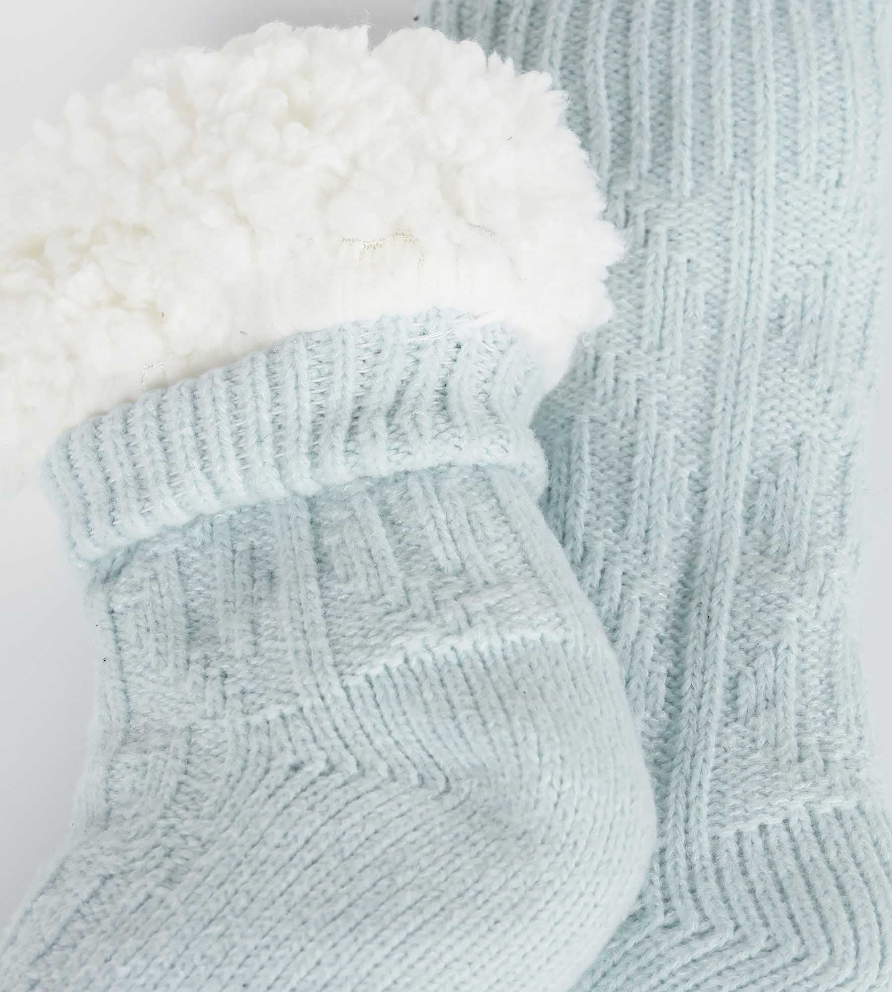 DIM Women's warm sock Sky Blue Cocoon Fleece