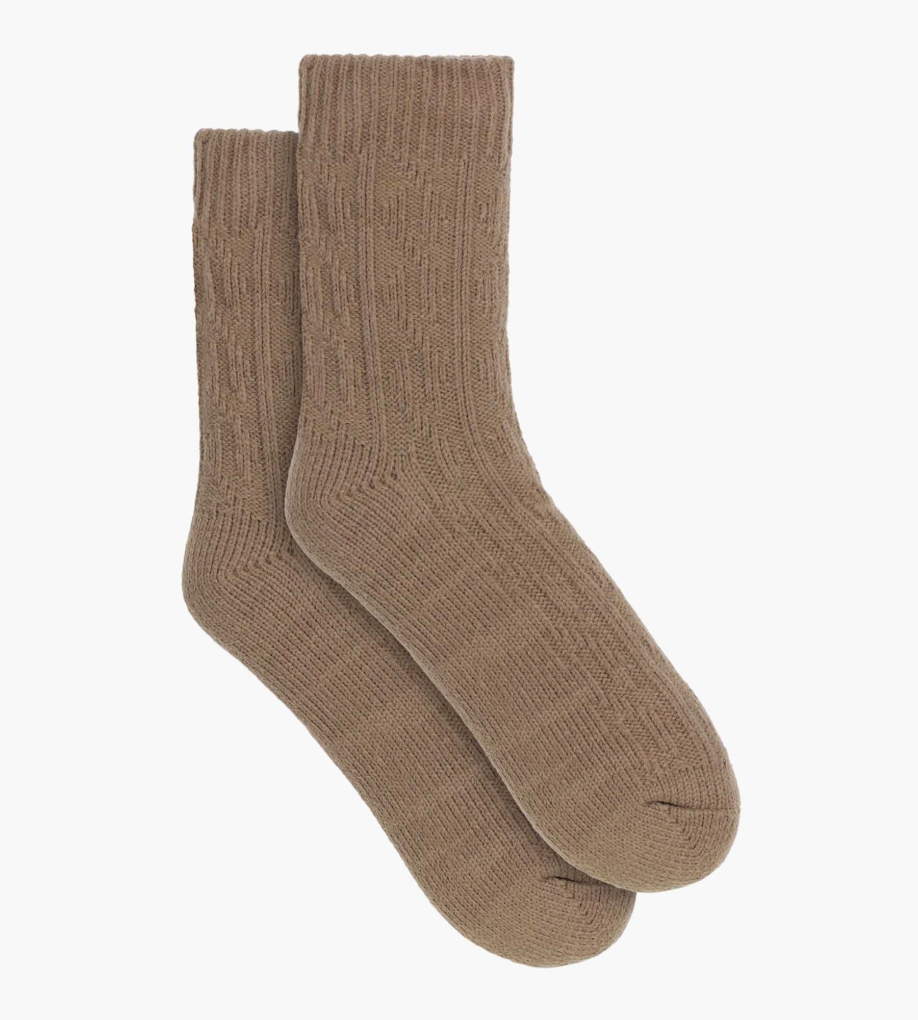 DIM Women's warm sock Brown Cocoon Polar Fleece