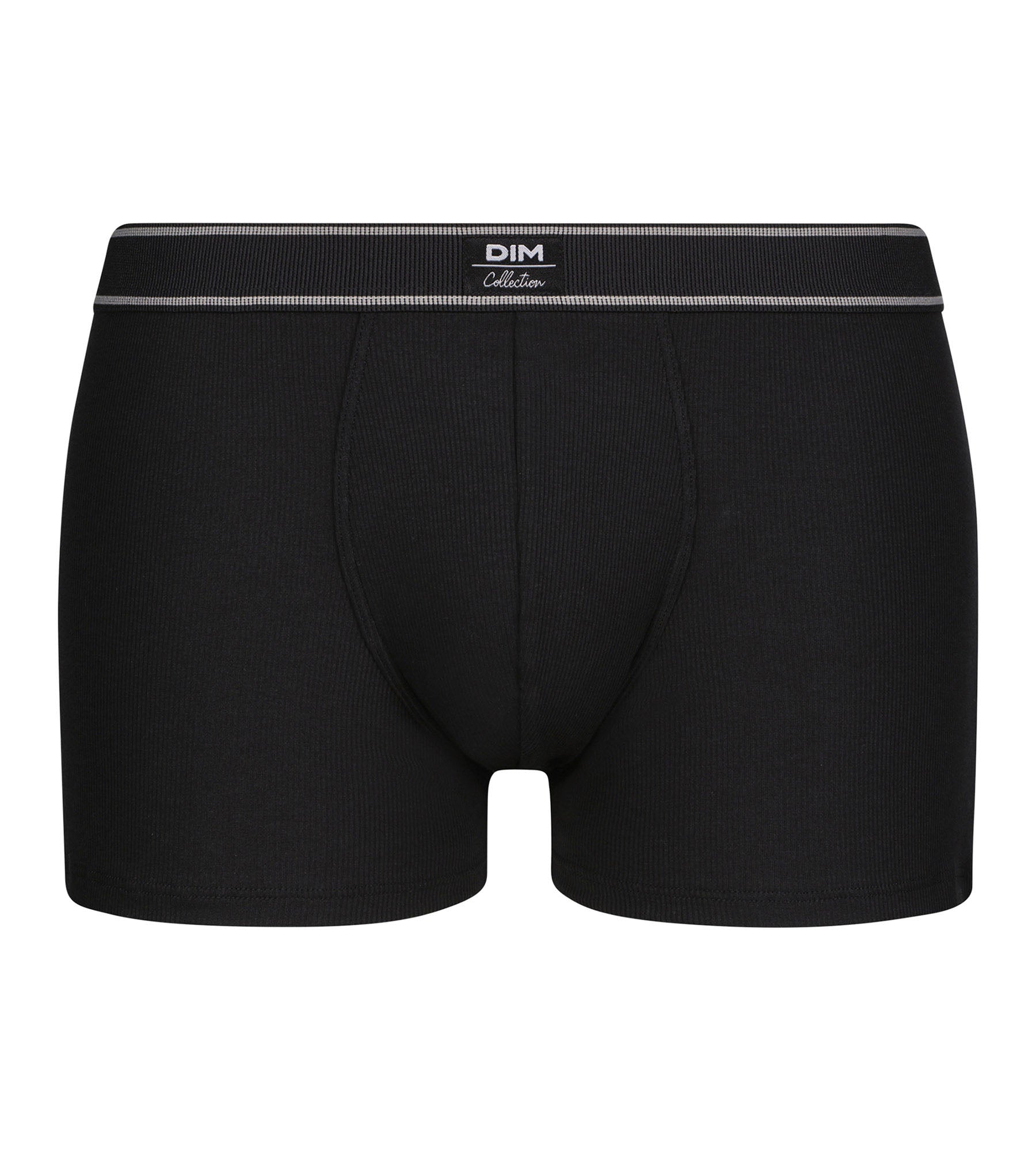 DIM Men's ribbed modal cotton boxer shorts Black Dim Elegant