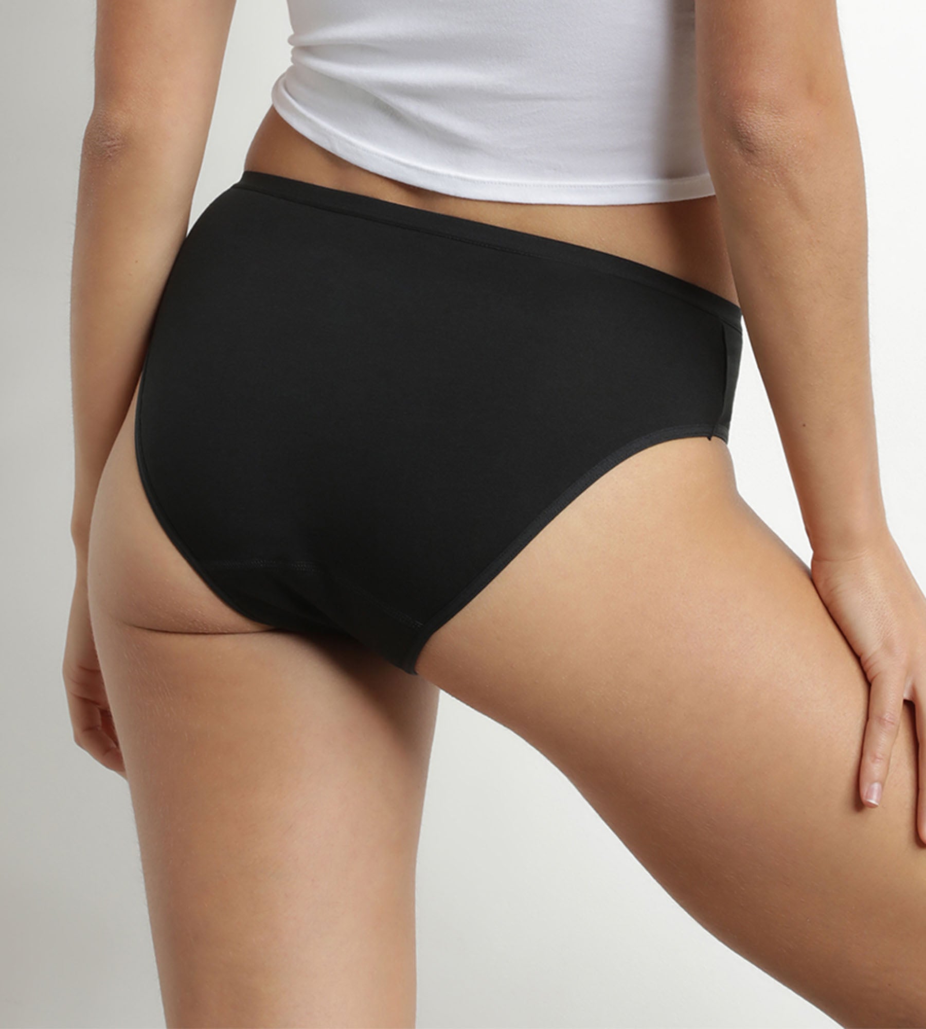 DIM Black Moments Oups DIM washable absorbent stretch cotton knickers