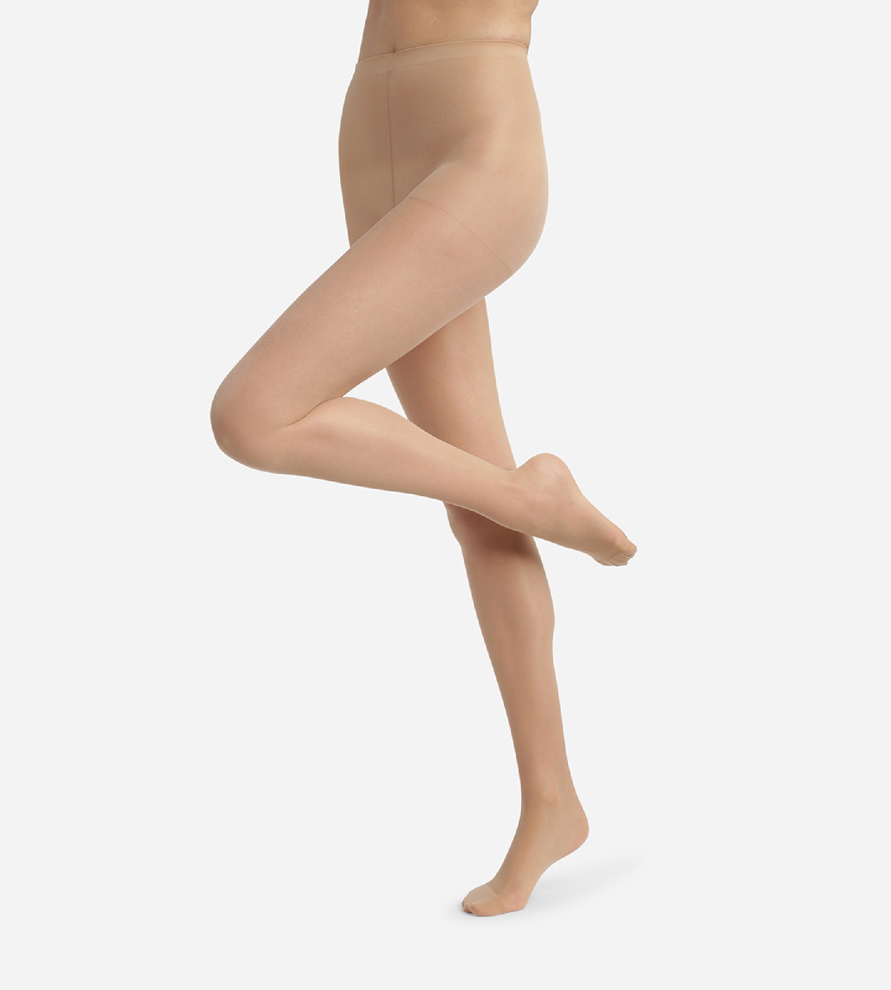 DIM Women's Light Beige Ultra Resist skin colour sheer tights made of reinforced Lycra