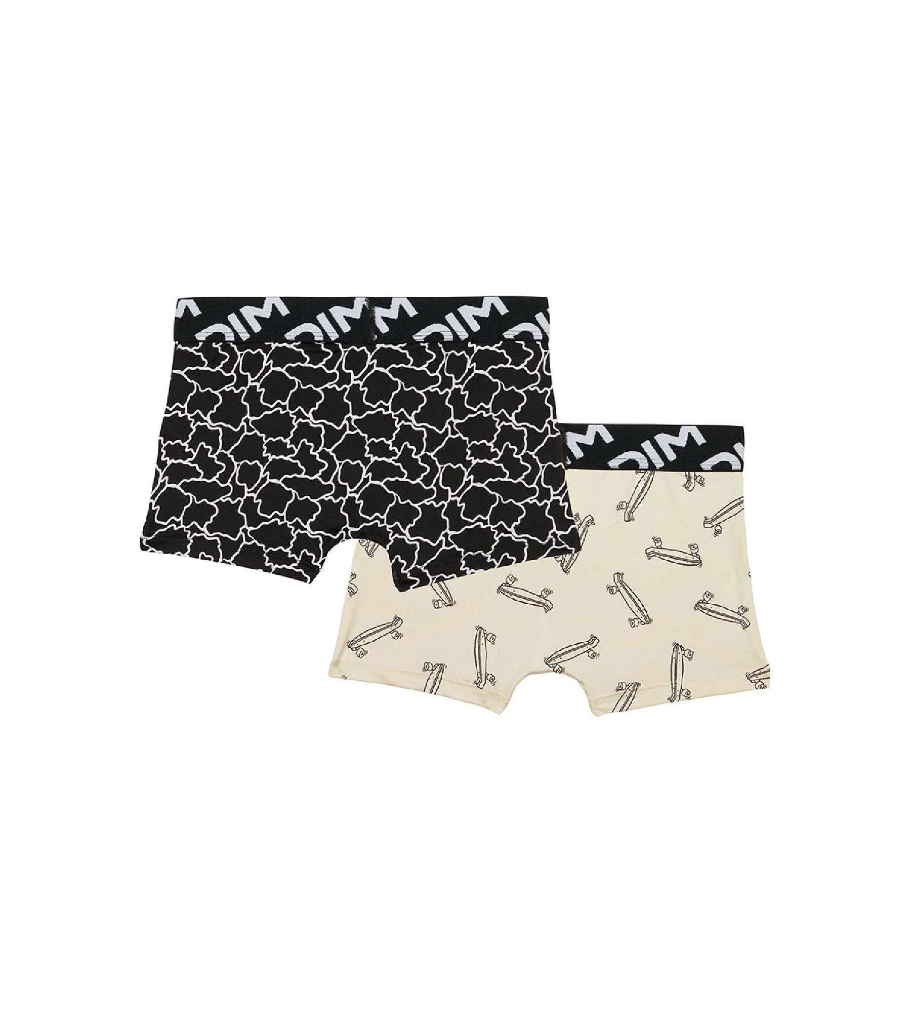 DIM Dim Micro Pack of 2 boys' boxers in recycled microfibre with skate motif