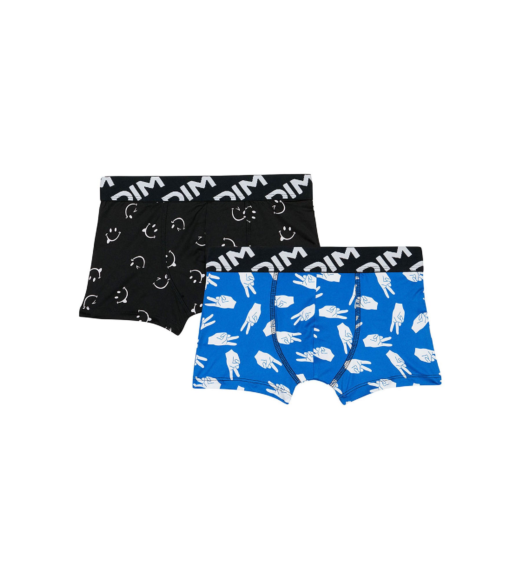 DIM Dim Micro Pack of 2 boys' boxers in recycled microfibre with peace motif