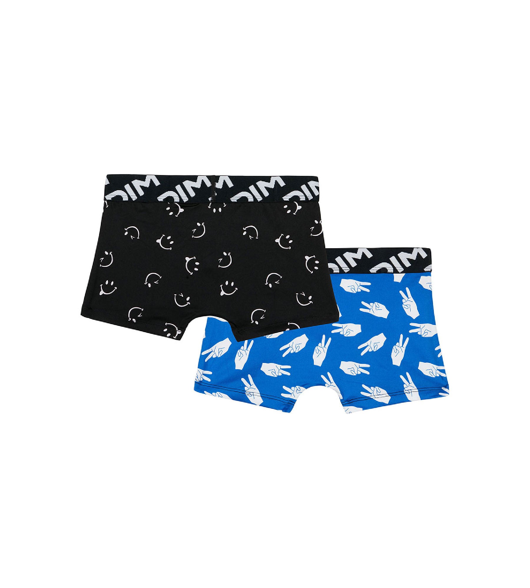 DIM Dim Micro Pack of 2 boys' boxers in recycled microfibre with peace motif