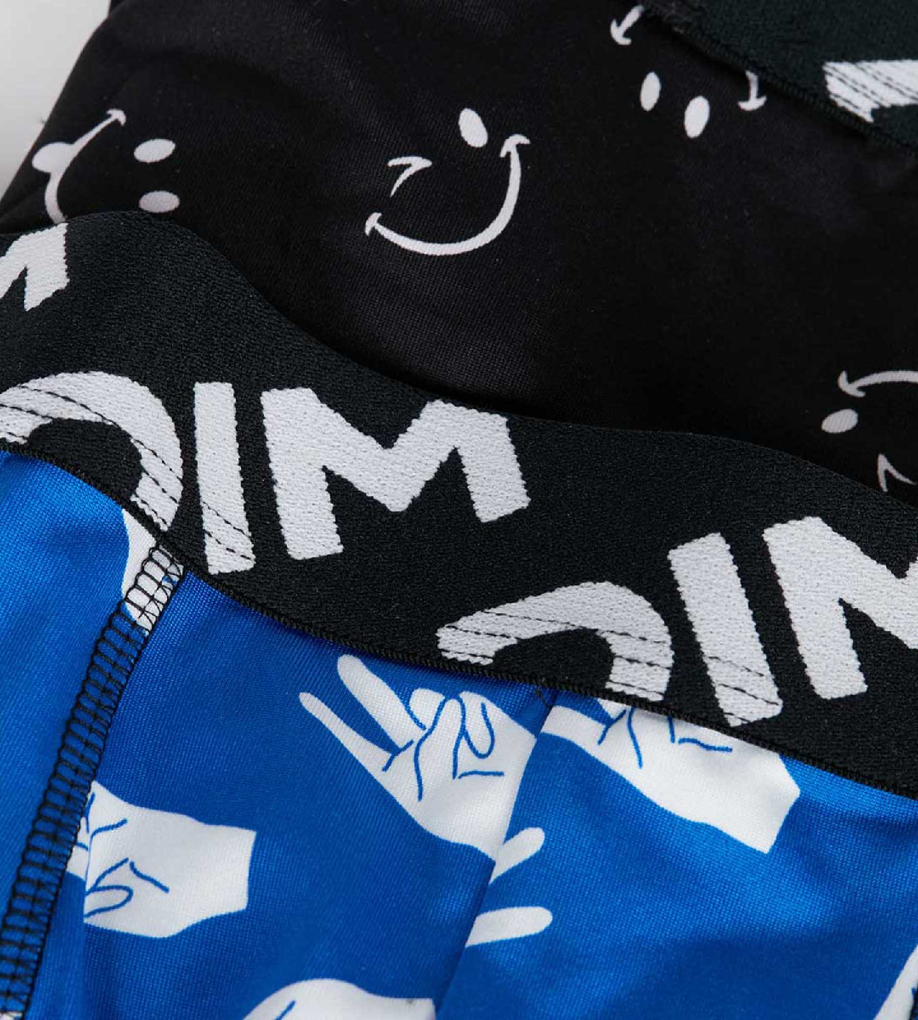 DIM Dim Micro Pack of 2 boys' boxers in recycled microfibre with peace motif