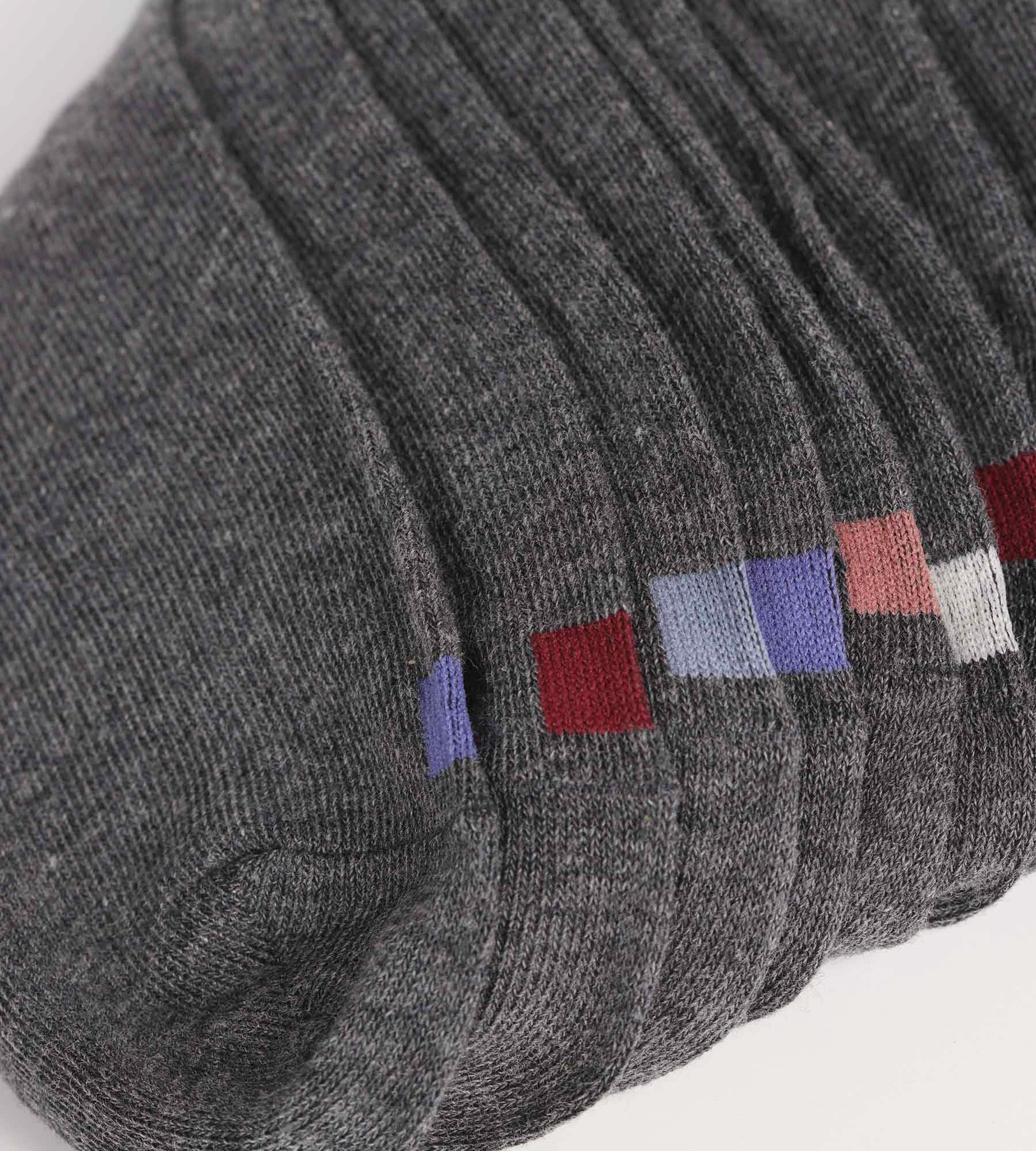 DIM Pack of 5 pairs of men's grey cotton socks with EcoDim labels