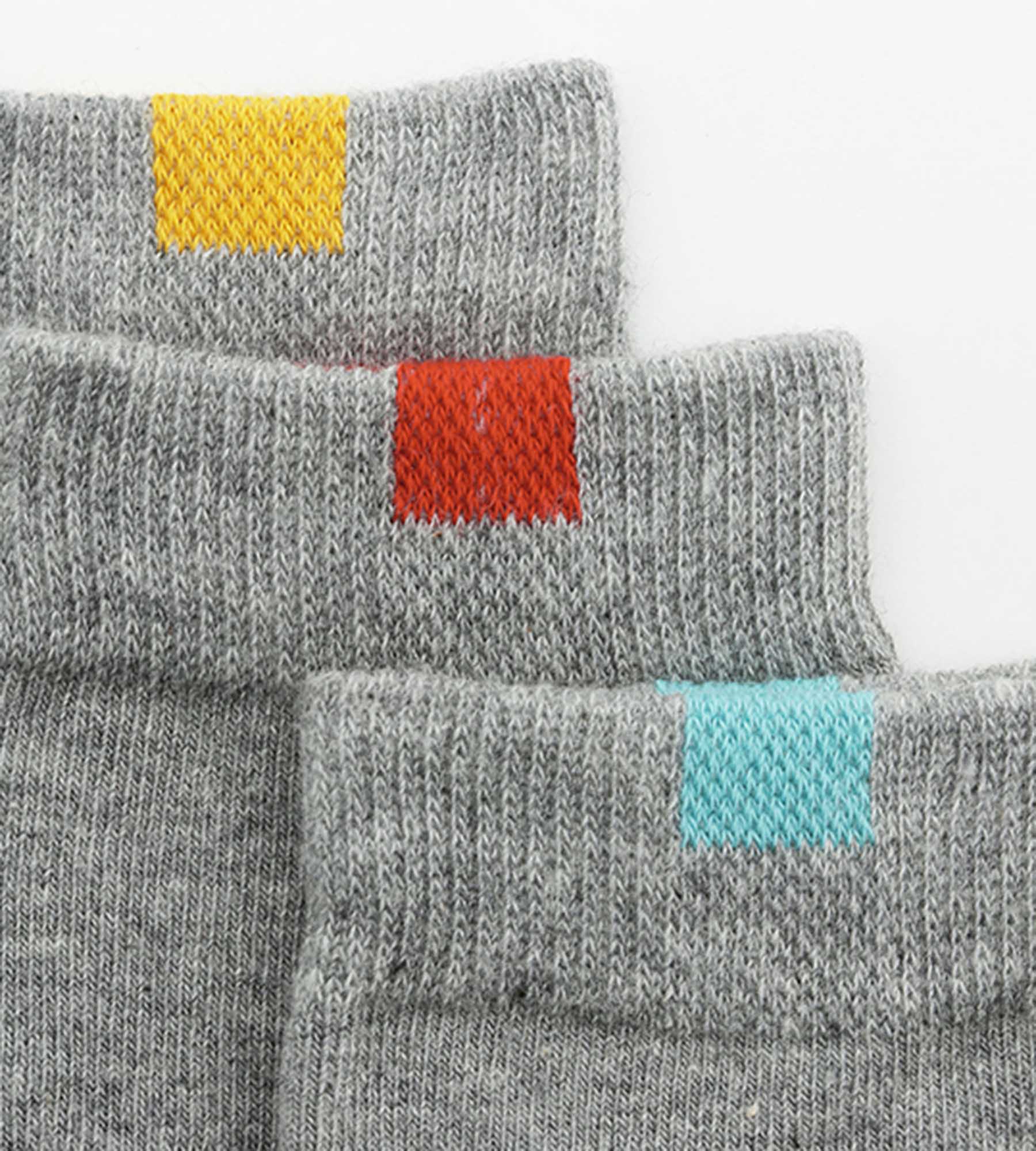 DIM Pack of 5 pairs of children's socks in Heather Gray EcoDim cotton