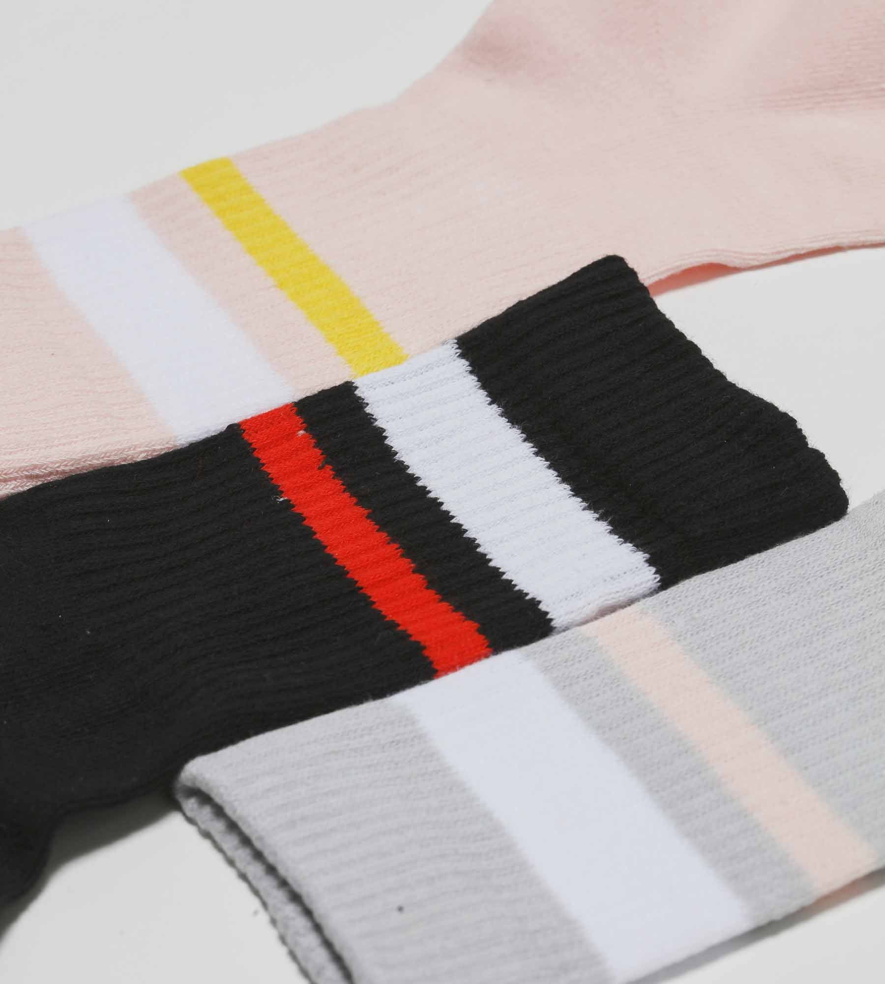 DIM Pack of 3 pairs of women's cotton socks in Pink Gray EcoDim Sport