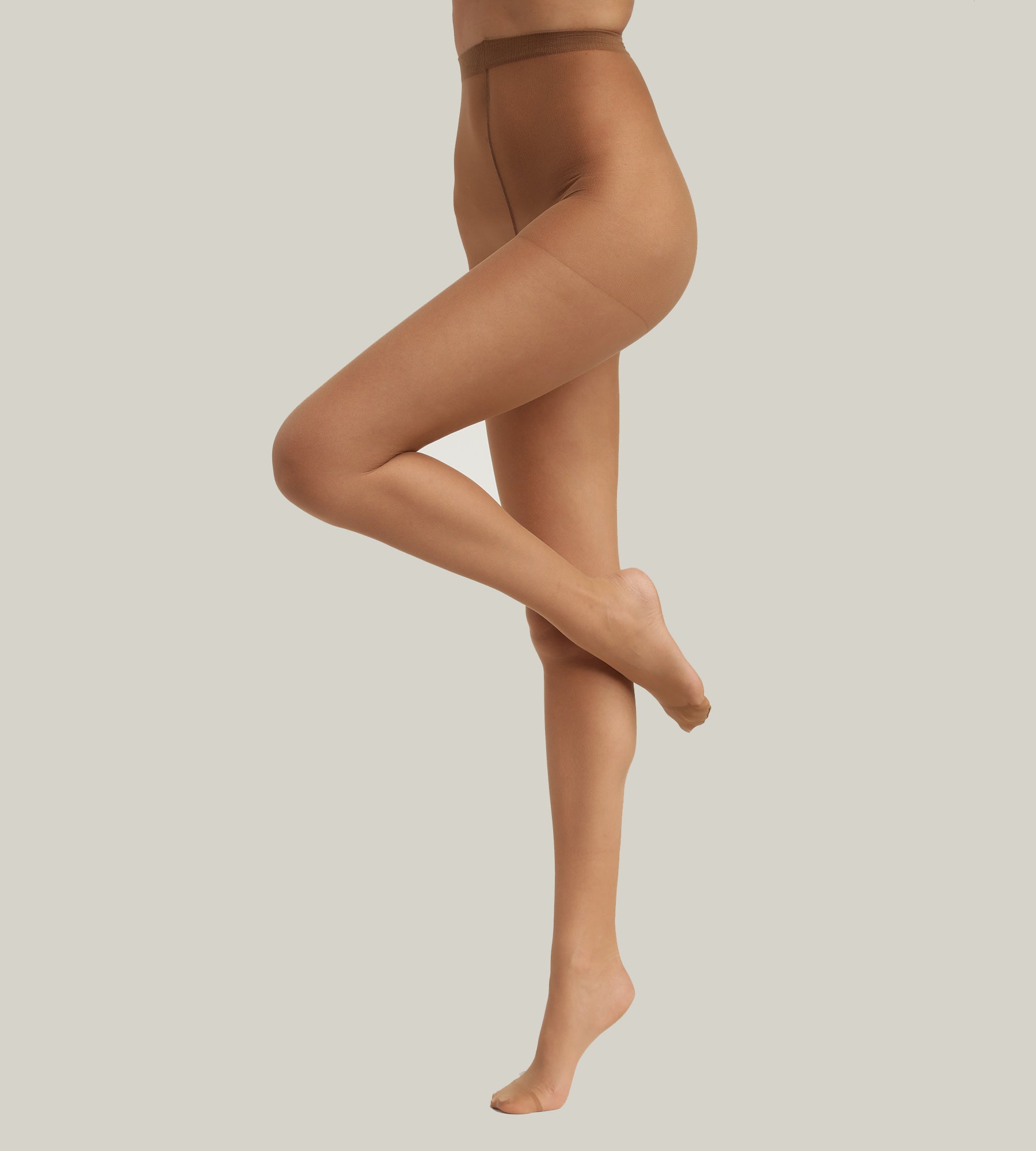 DIM Pack of 3 women's transparent voile tights Beige Dim Trio Red