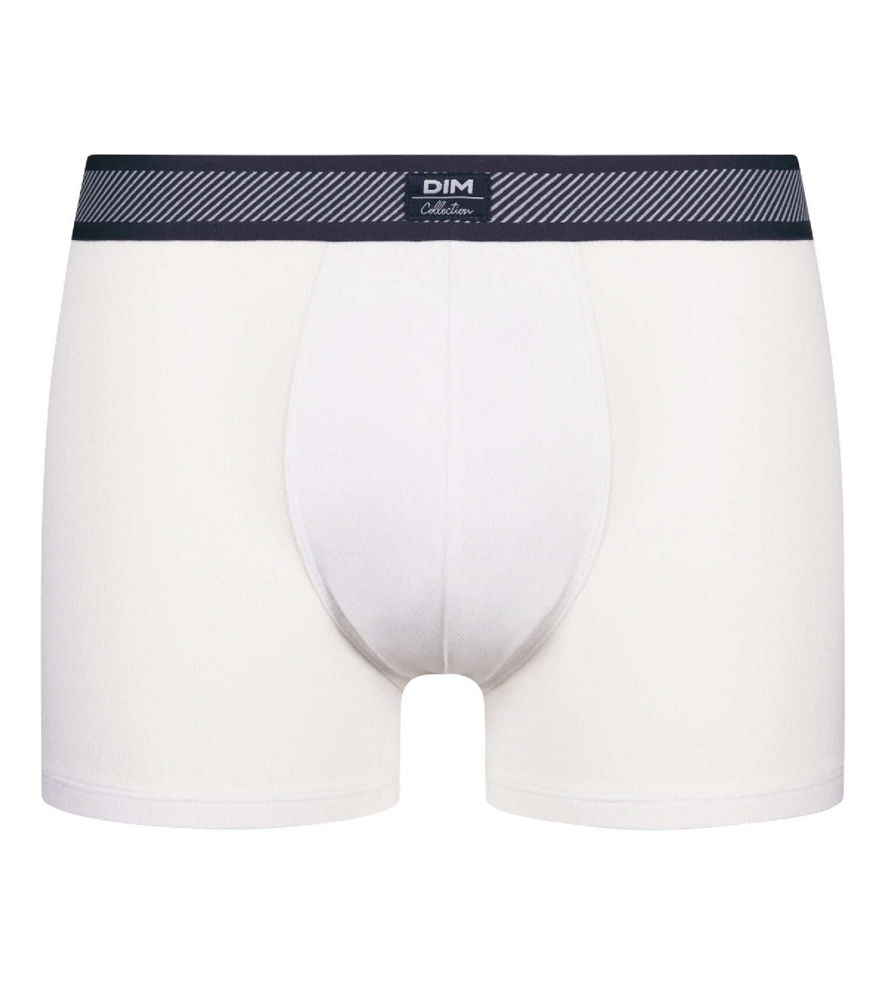 DIM Dim Smart Men's White cotton modal boxer with striped waistband