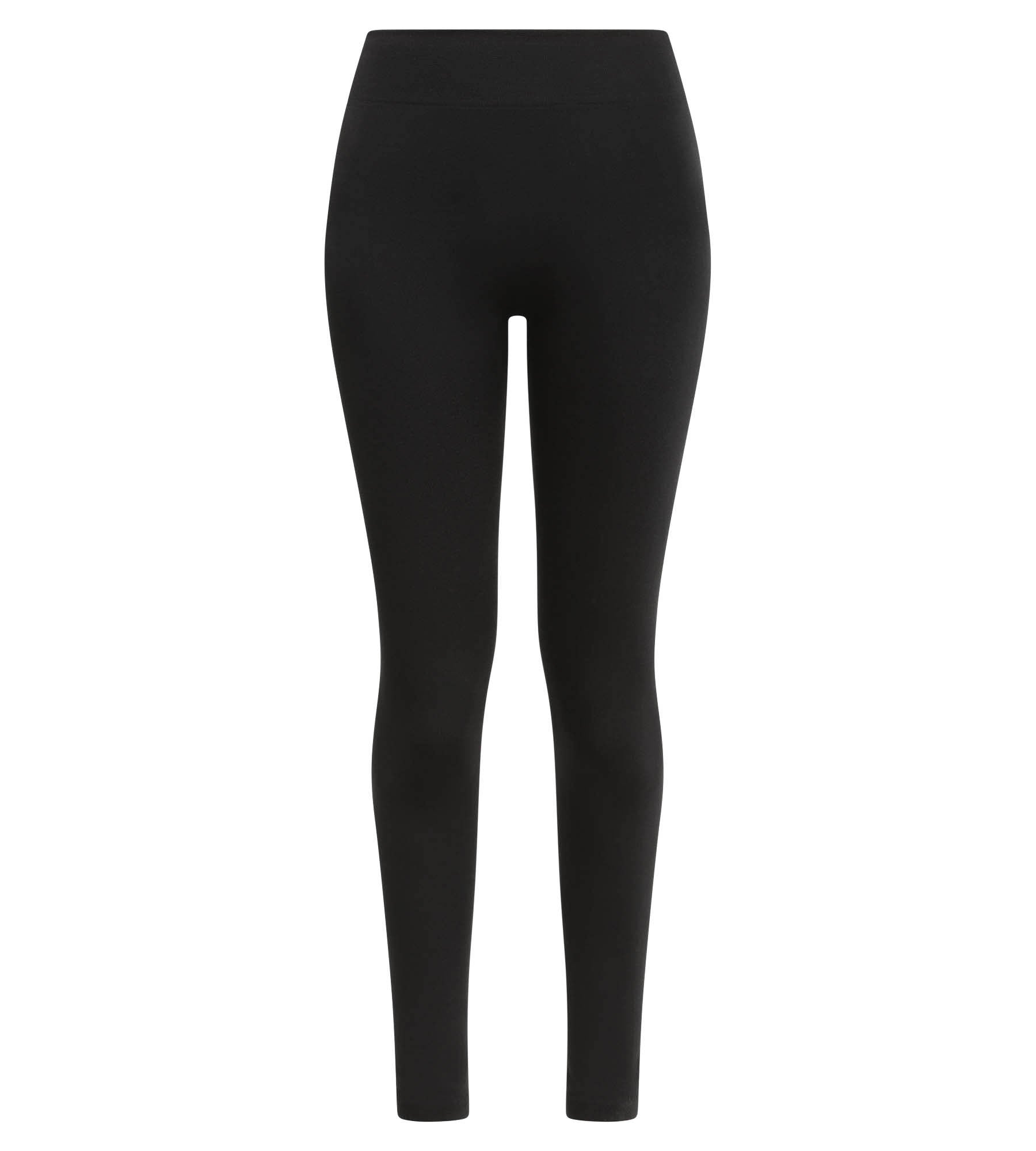 DIM Women's black thermal legging with fleece lining Dim Relax & Go