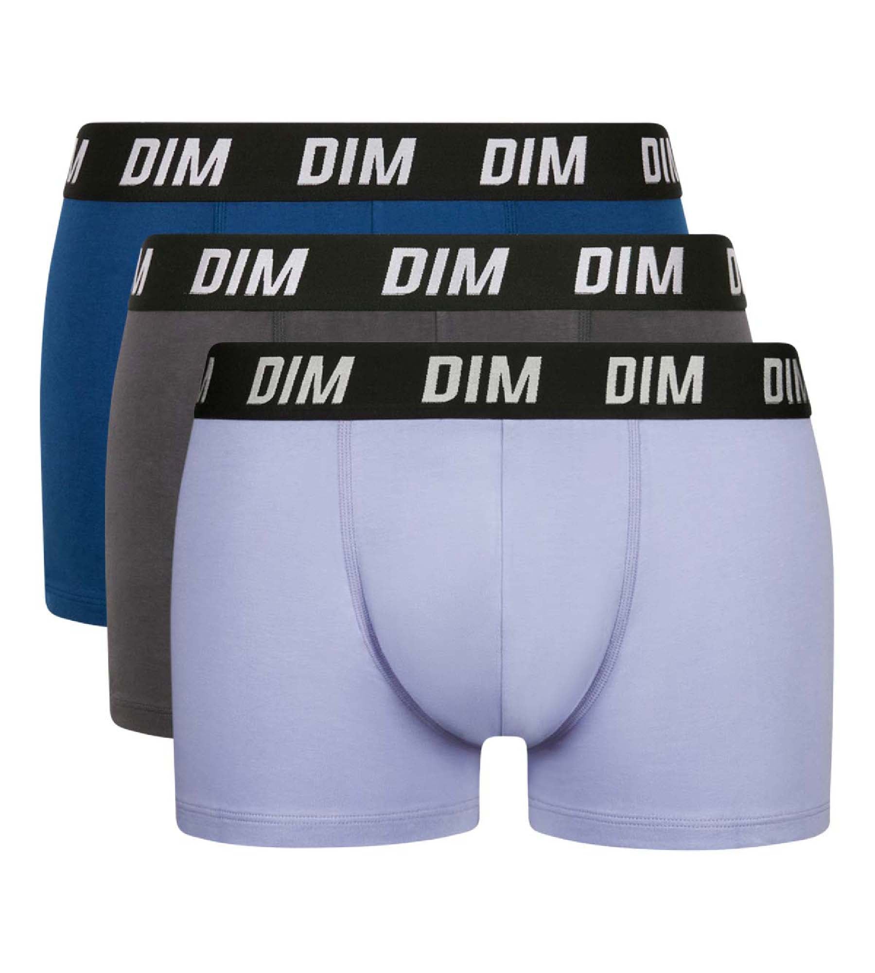 DIM Dim Sport Parma Blue Pack of 3 men's boxers with active temperature regulation