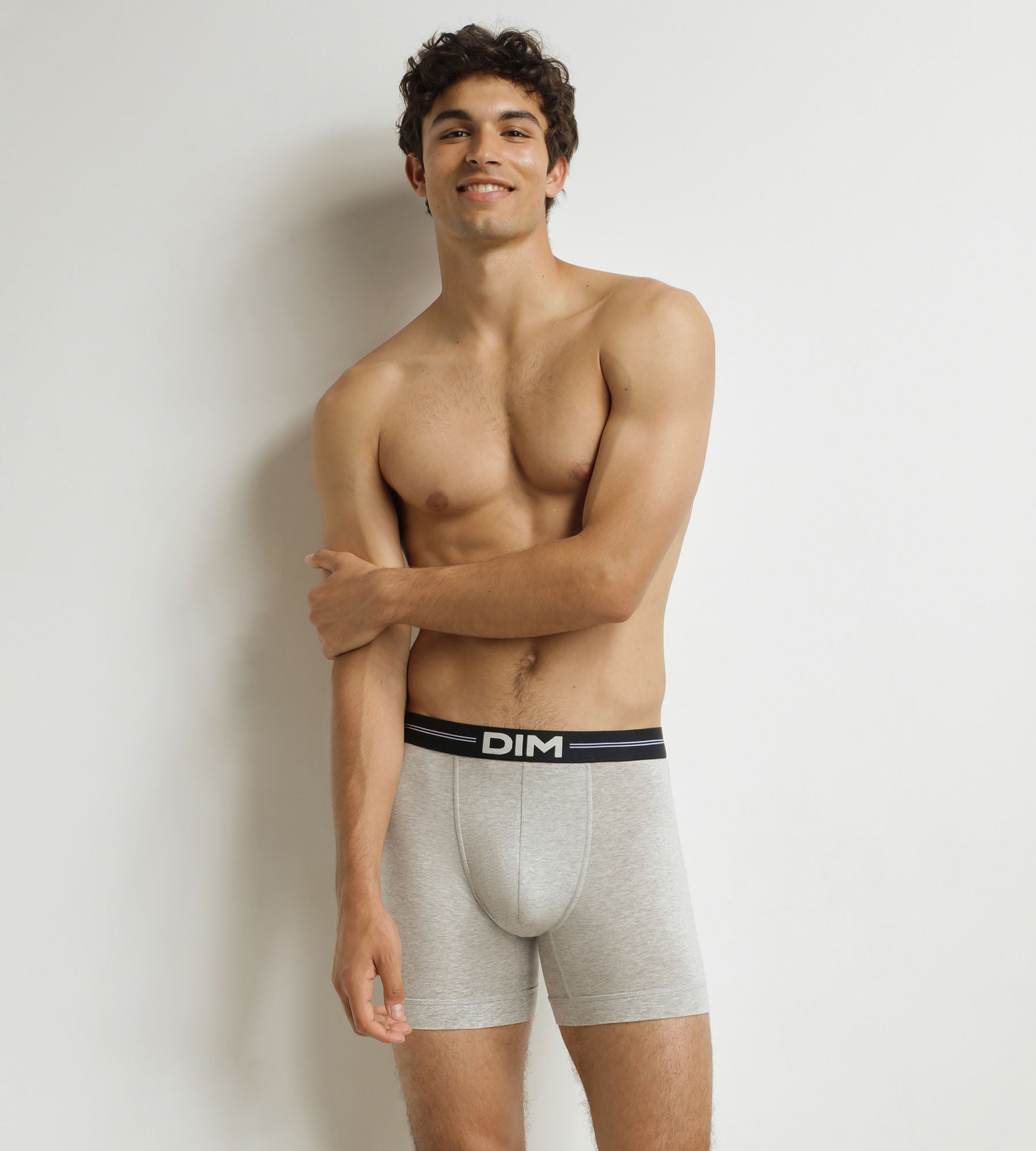 DIM Men's Long Boxer Dim Icons Heather Grey