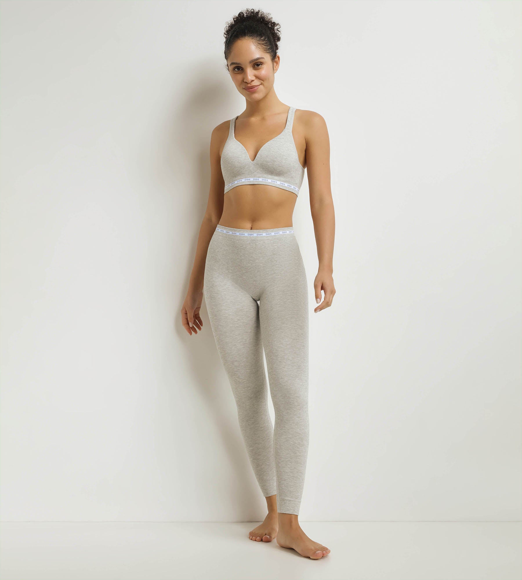 DIM Women's ribbed fabric leggings Dim Icons