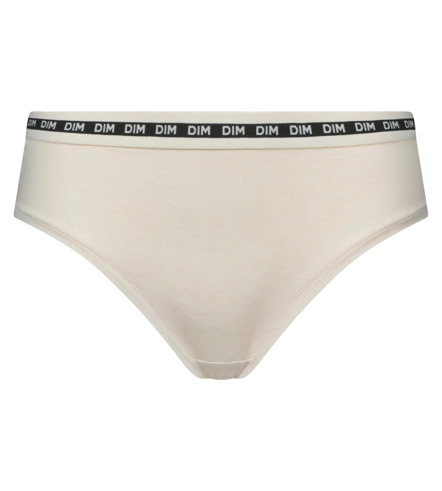 DIM Women's Beige modal cotton shorty with contrasting waistband Dim Icon Essentiel