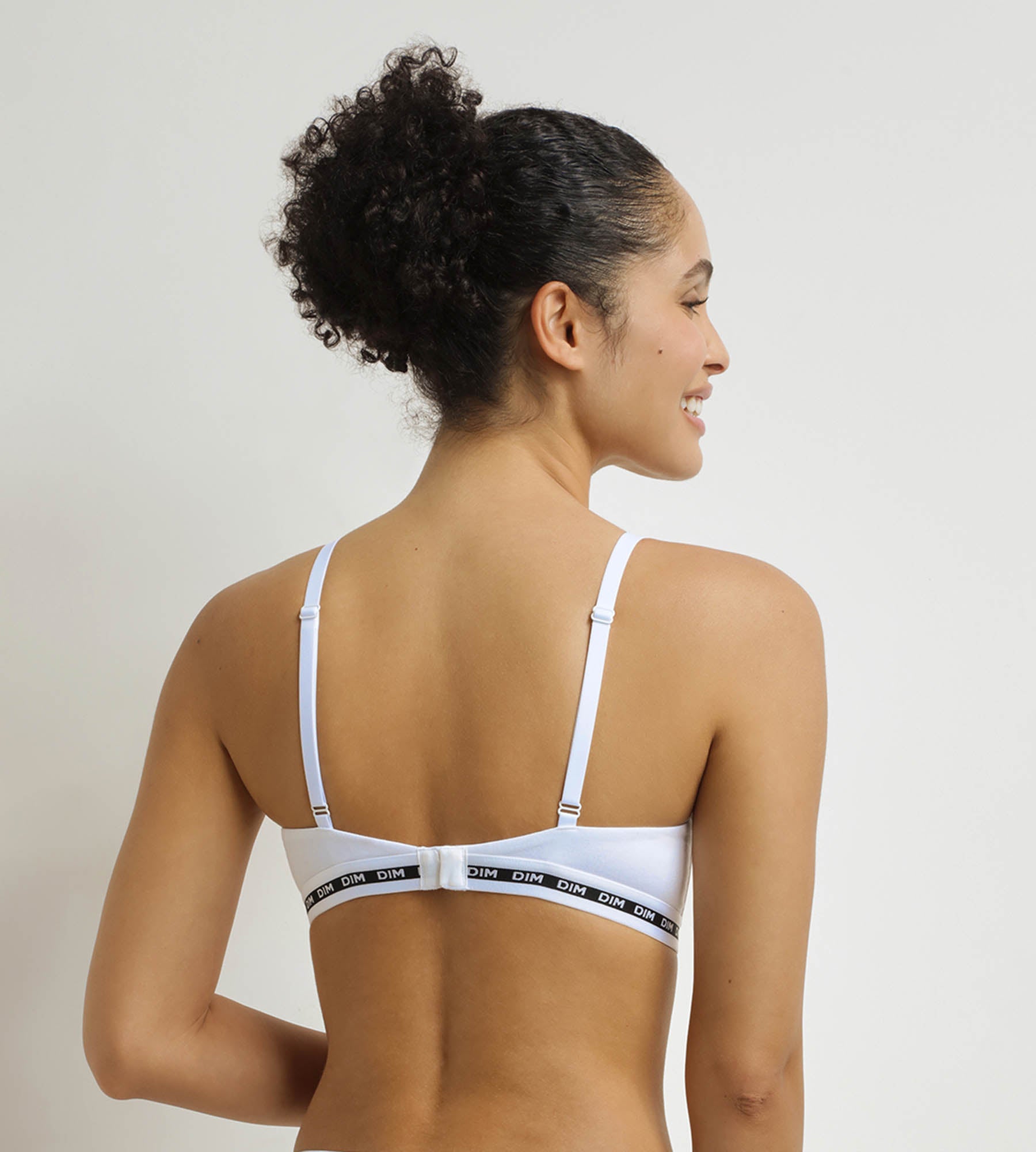 DIM White padded triangle bra Dim Icons
