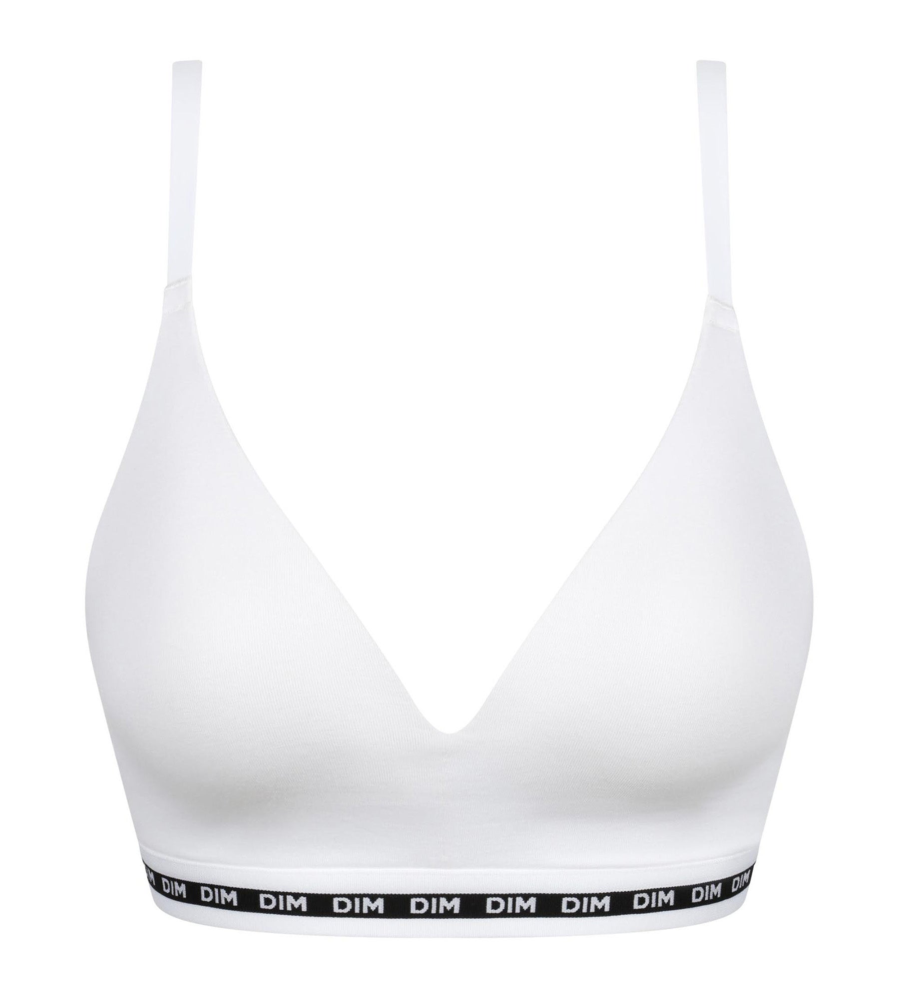 DIM White padded triangle bra Dim Icons