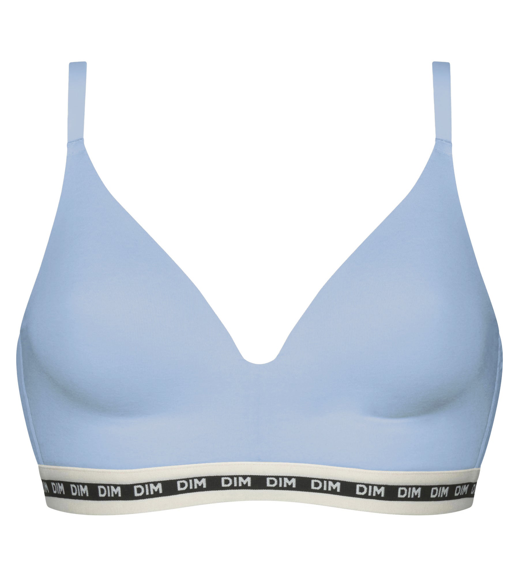 DIM Blue modal cotton triangle bra with molded cups Dim Icons