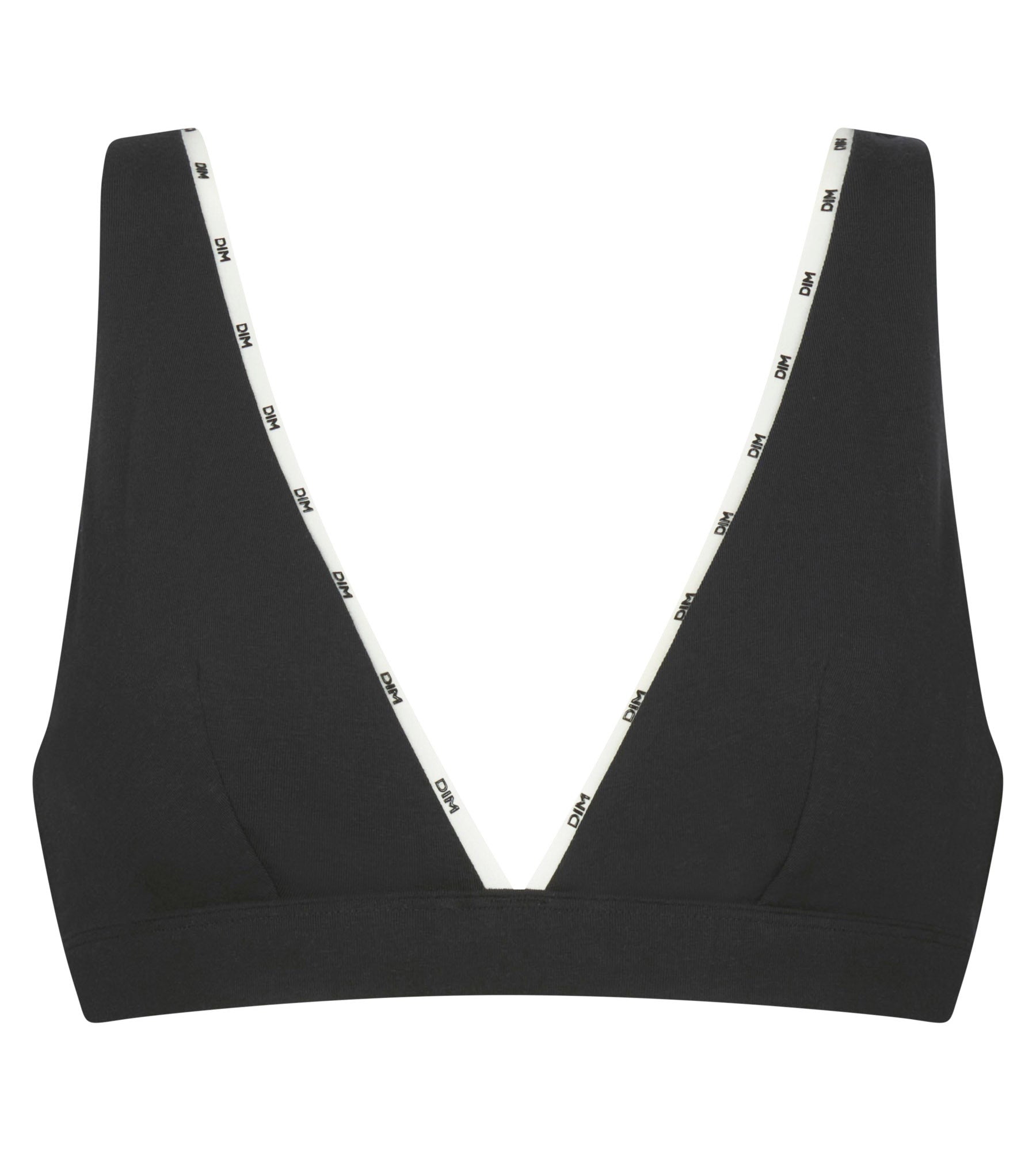 DIM Scarf underwired bra in modal cotton Black Dim Icon