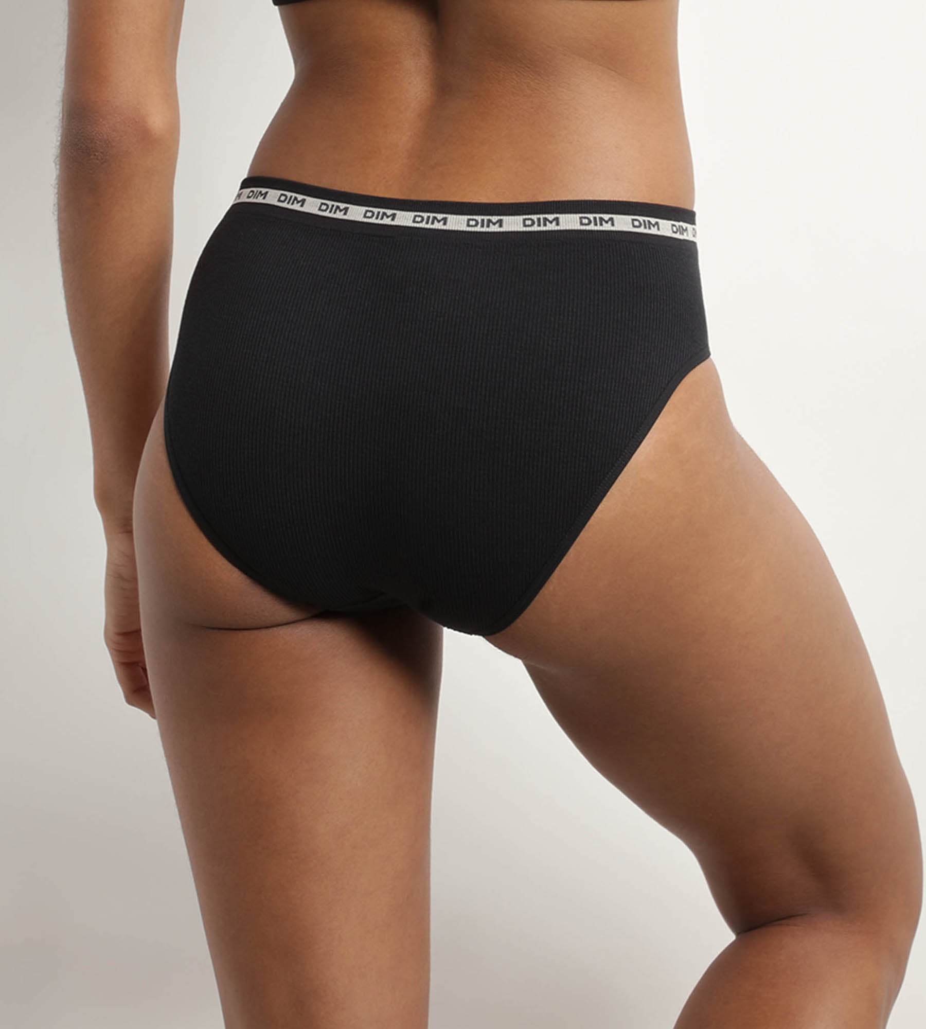 DIM Women's seamless Black polyamide modal briefs Dim Icons Seamless