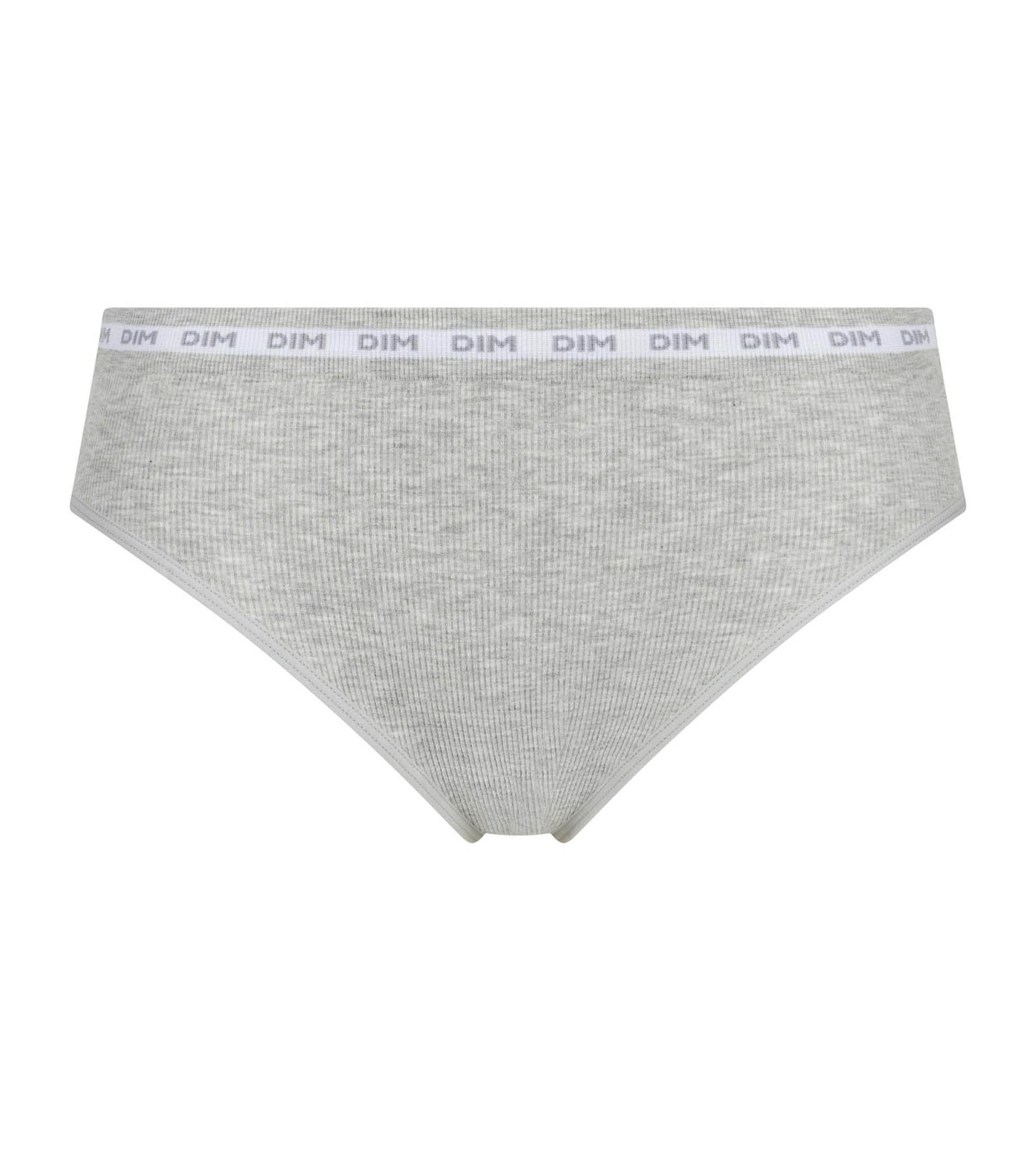 DIM Dim Icons Women's Ribbed Brief Heather Grey