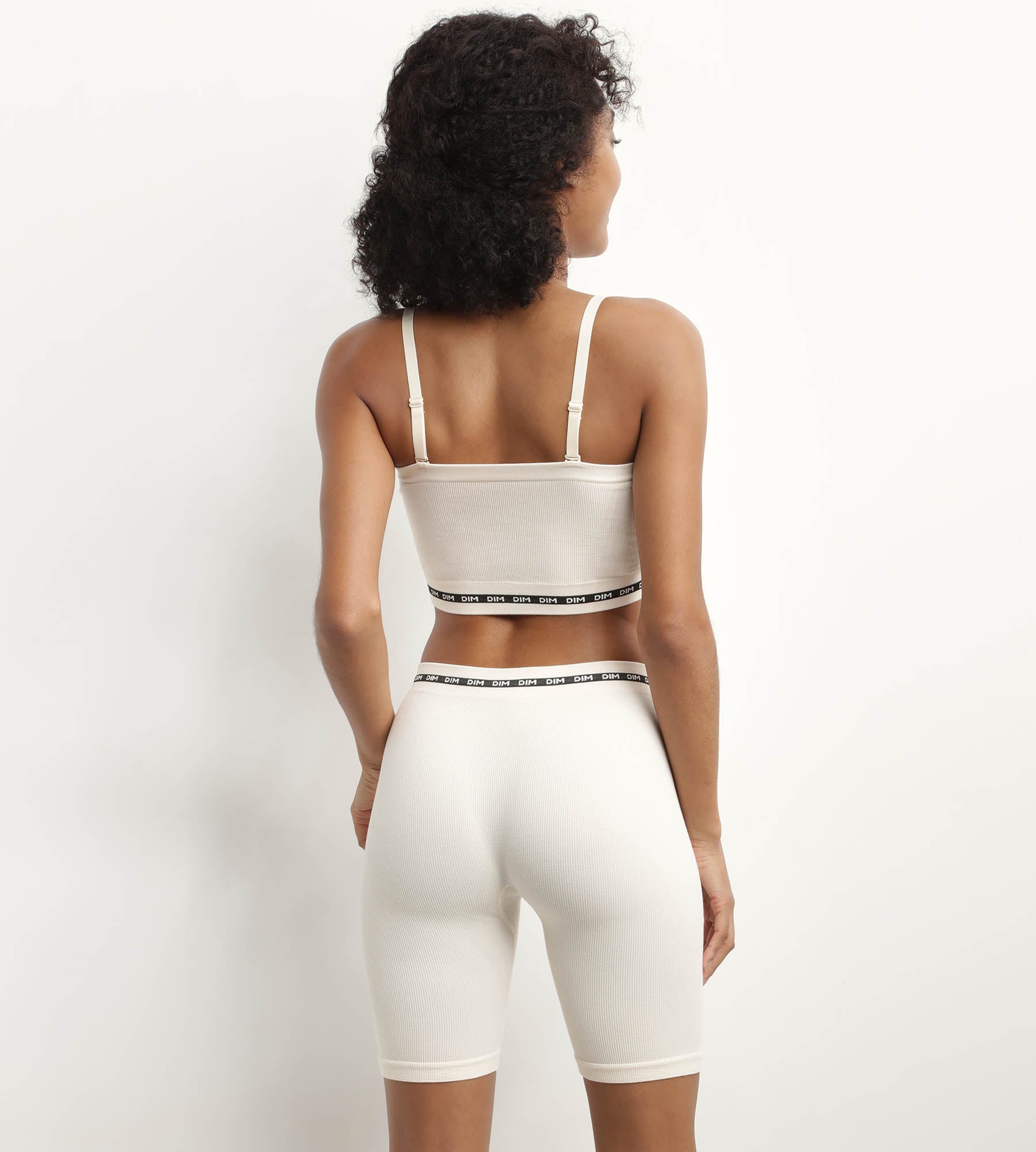 DIM Microfibre wireless Beige bandeau bra Dim Icon Seamless