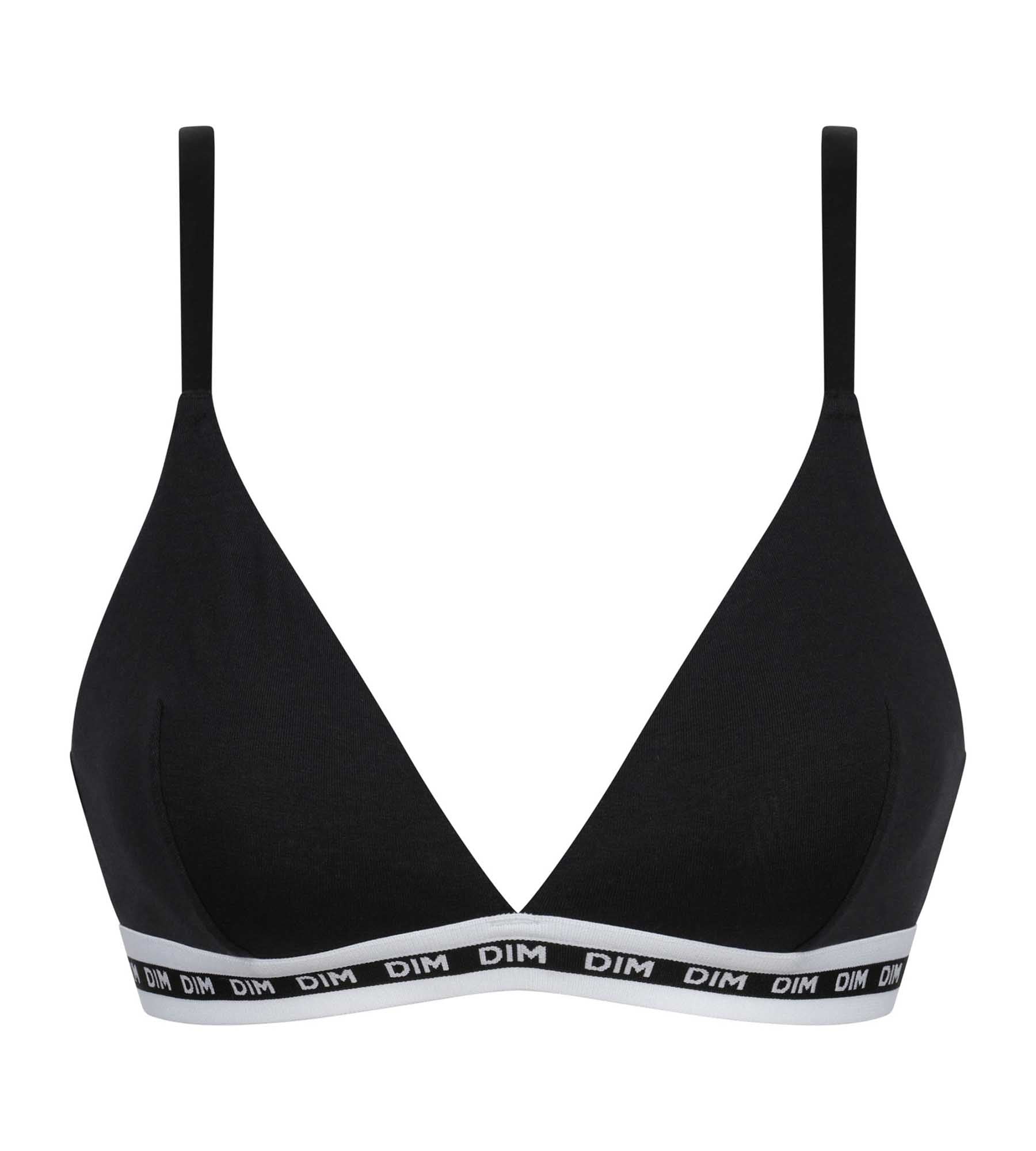 DIM Women's triangle bra without underwire Black Dim Icons