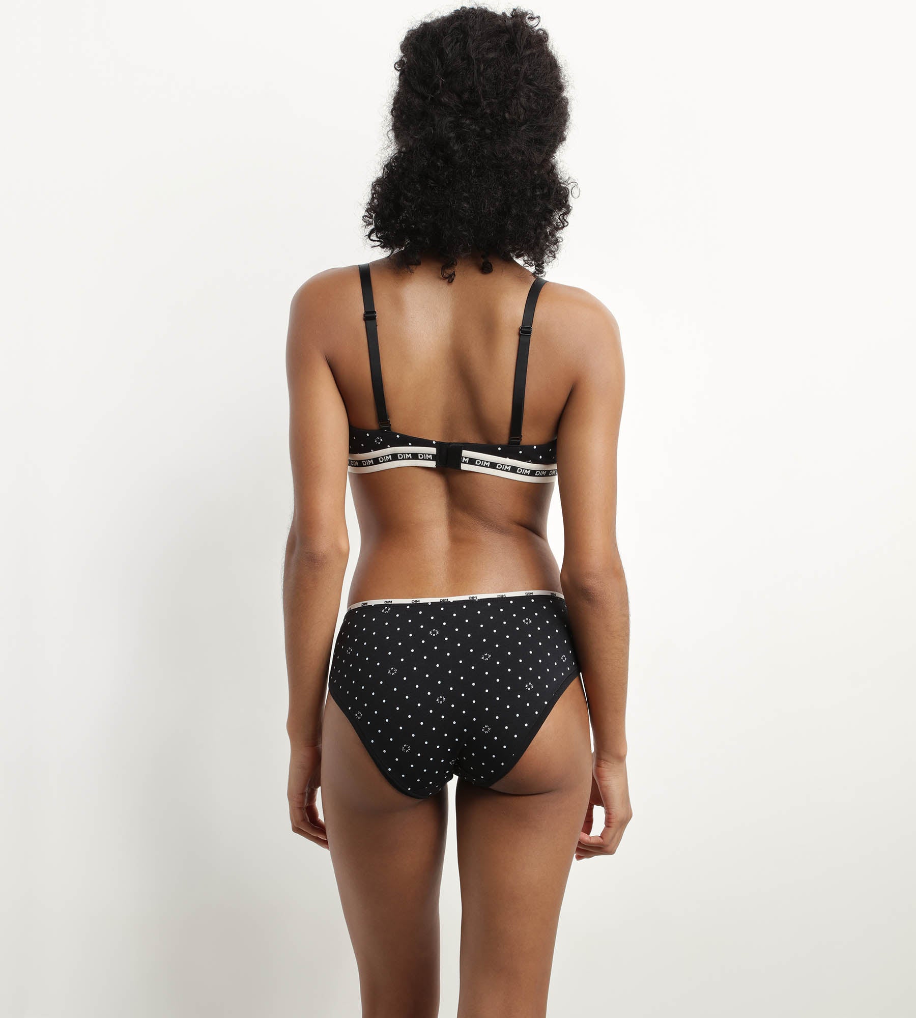DIM Triangle wireless microfibre bra in Black Dimmania Dim Icon Essentiel