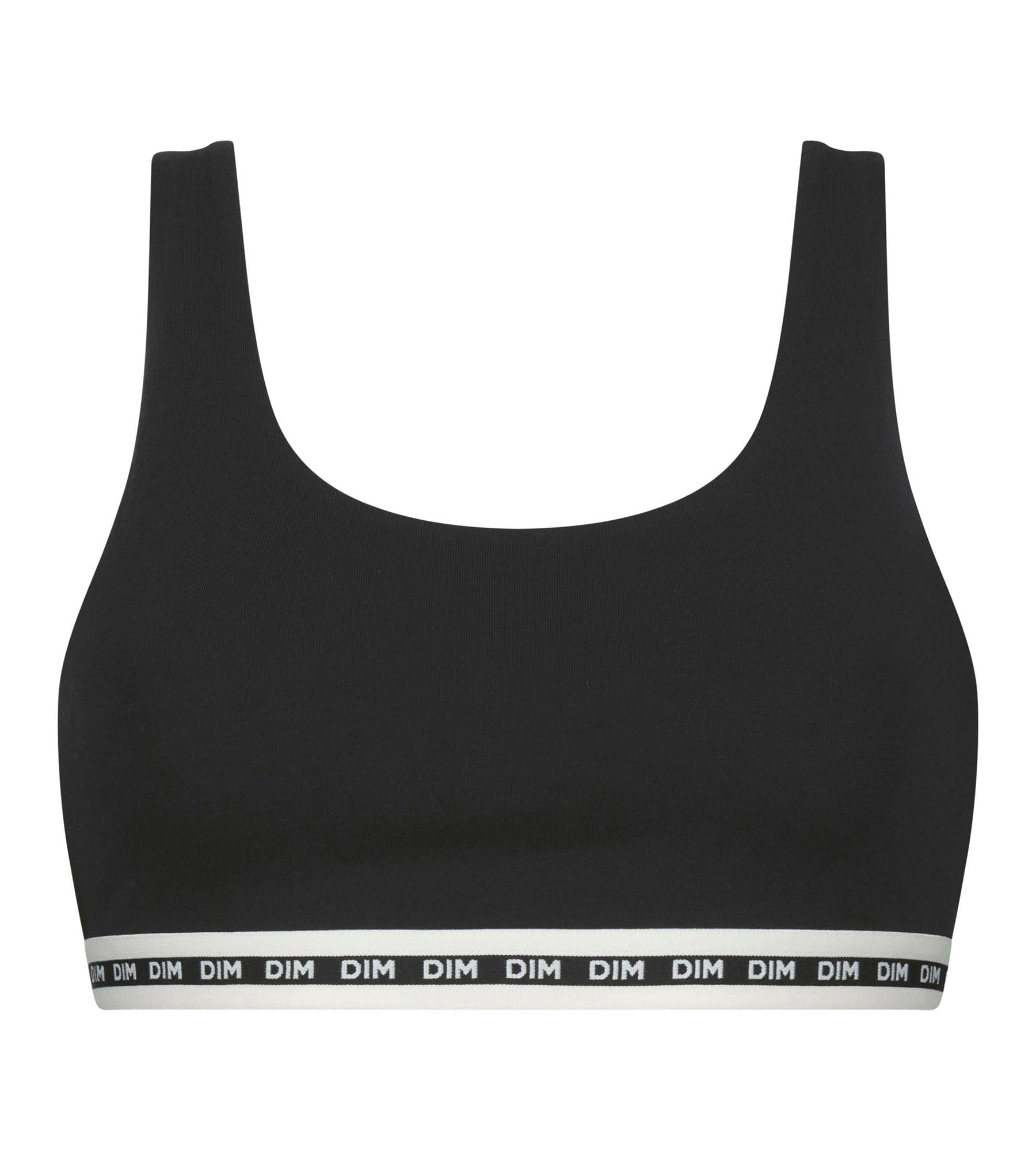 DIM Women's black modal cotton bralette Dim Icon Essentiel