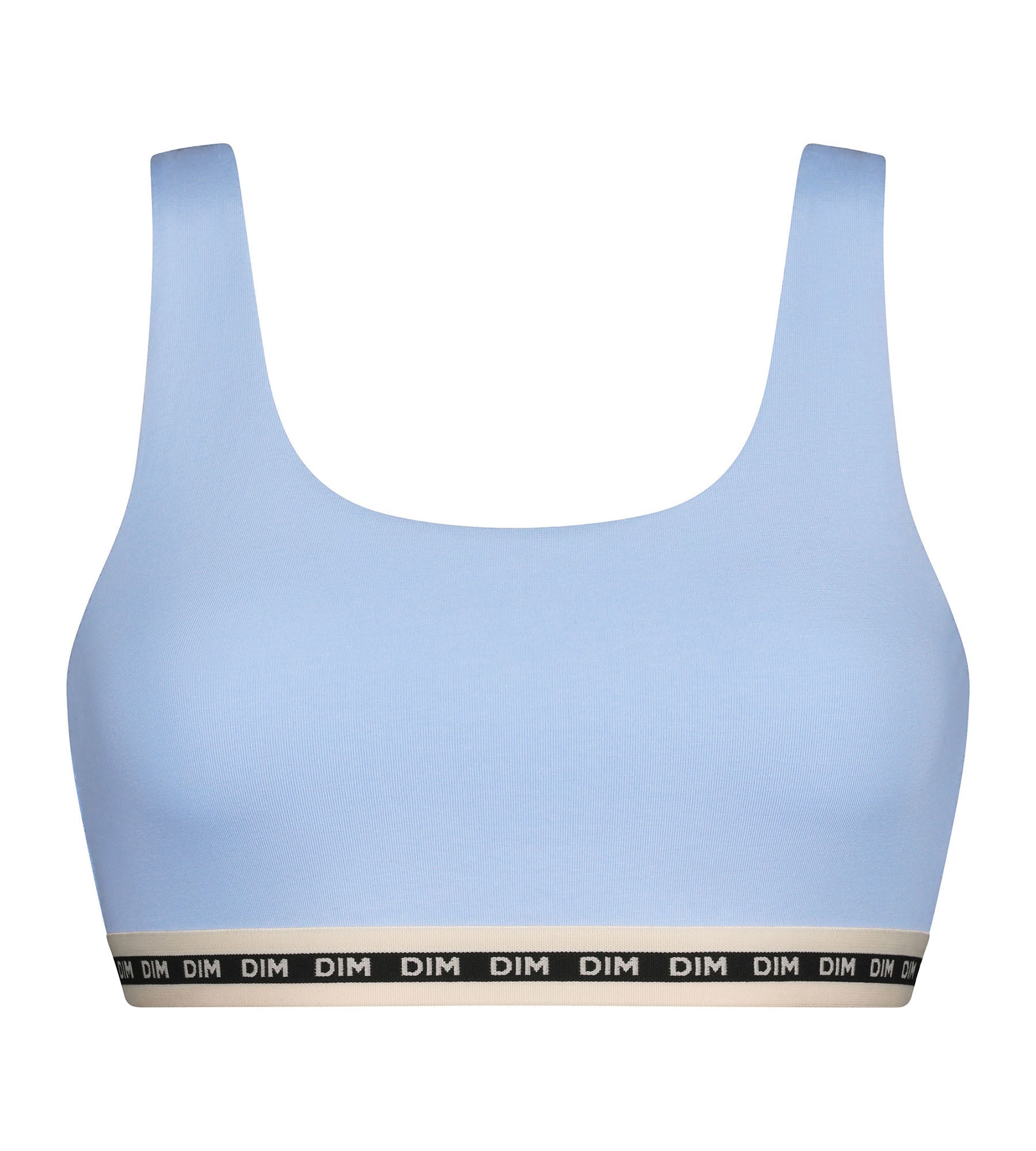 DIM Women's modal cotton bra Bleu Azur Dim Icons Essentiel