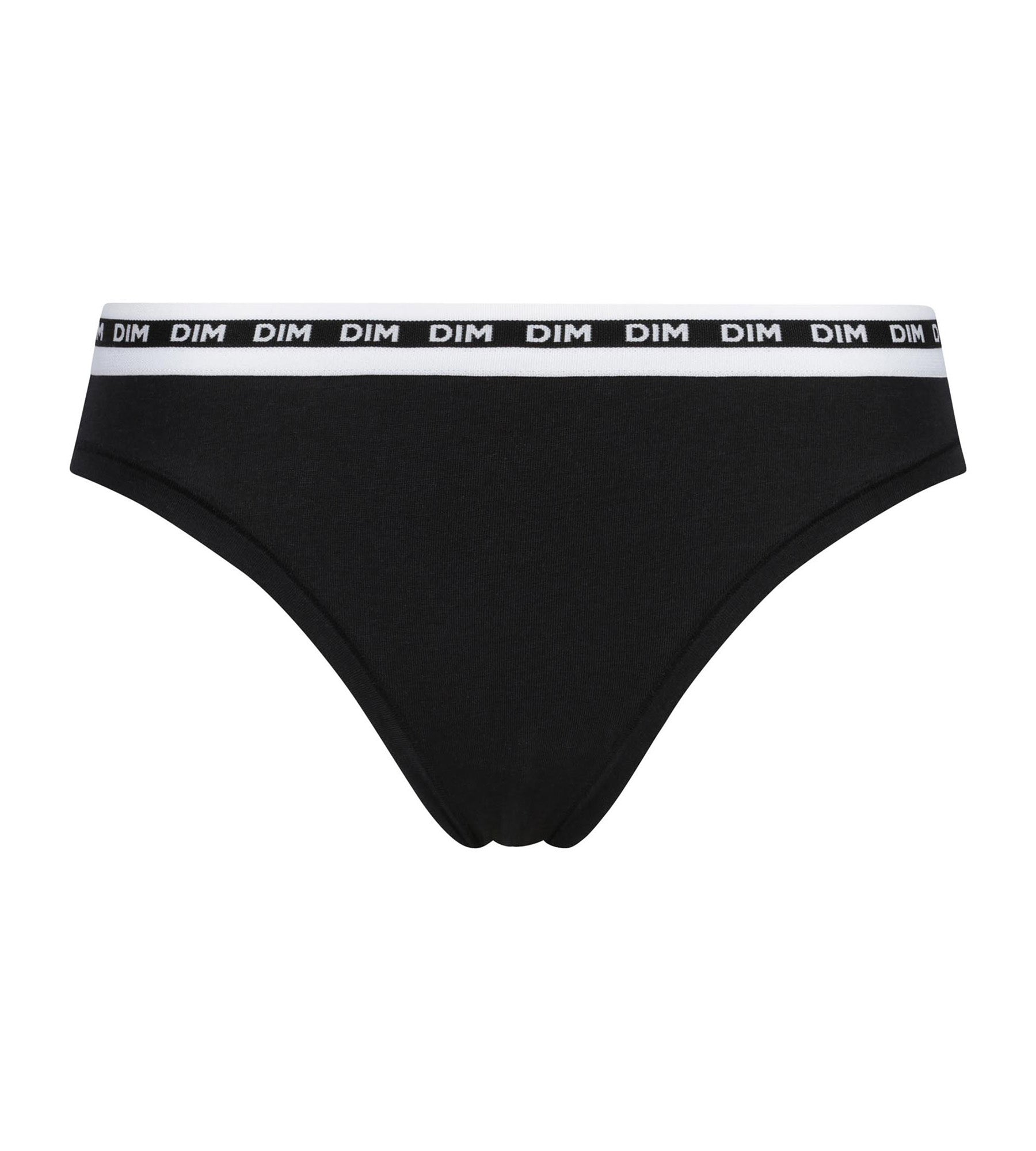 DIM Women's black knickers with thin waistband Dim Icons