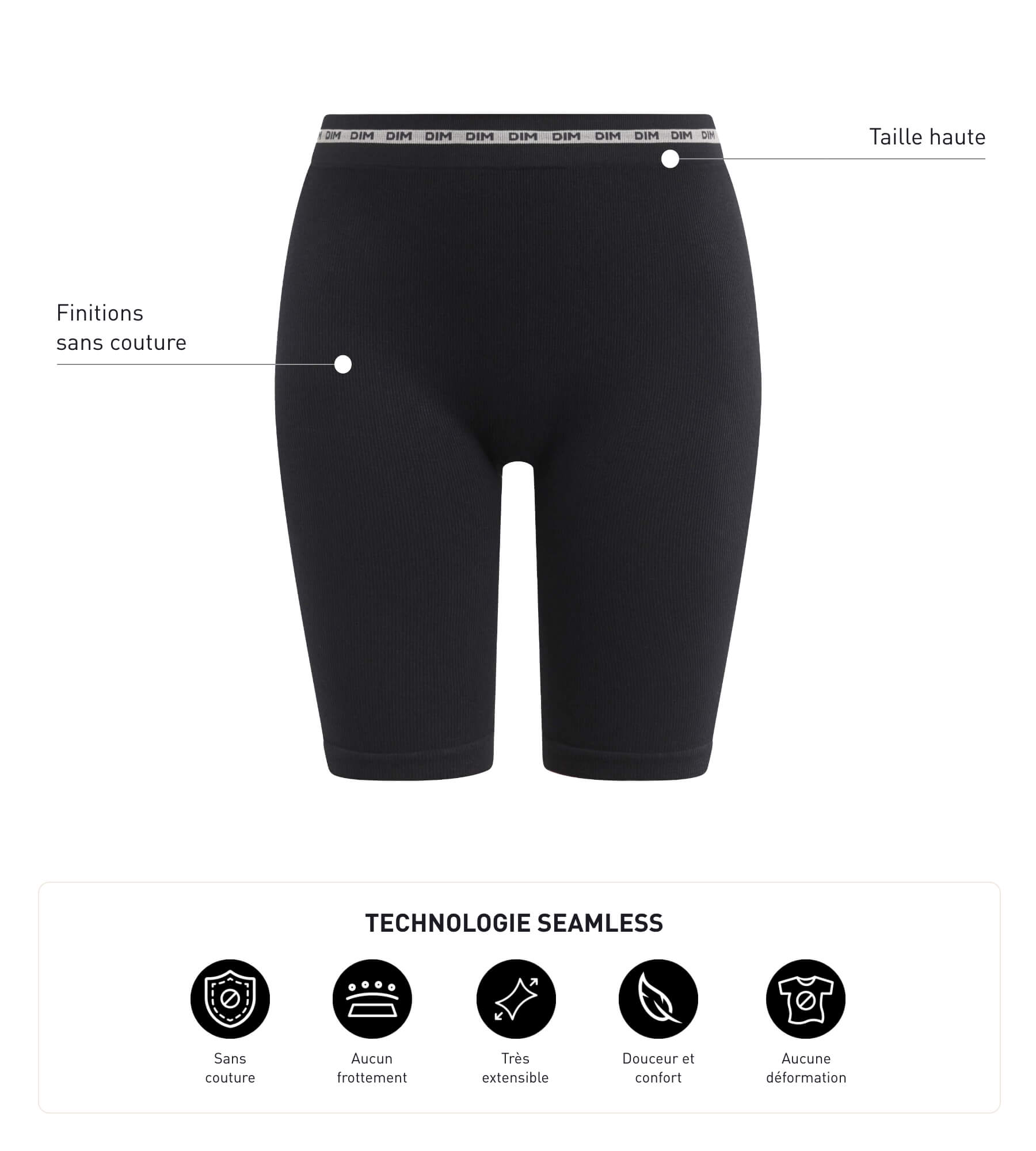 DIM Women's ribbed microfibre Cycling jacket in Black Dim Icons Seamless