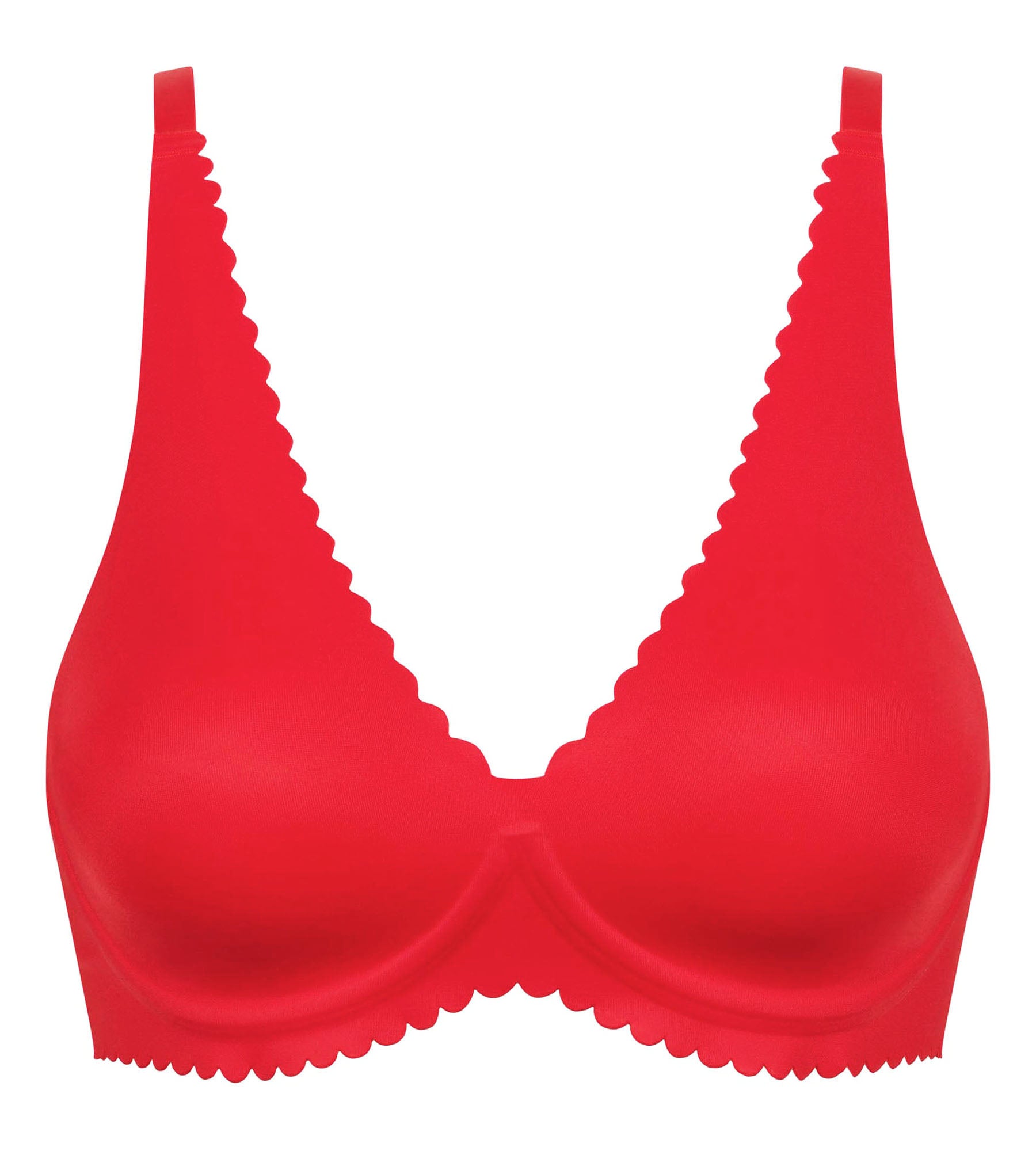 DIM Red underwired scarf bra Body Touch