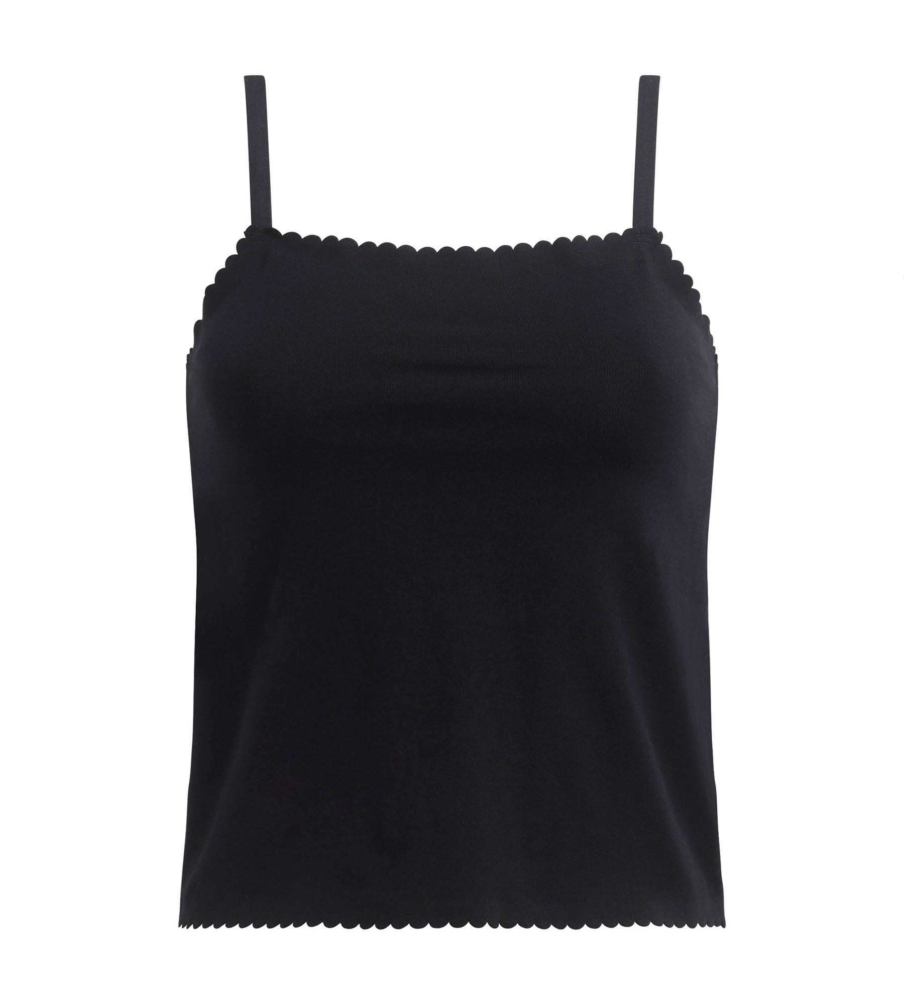 DIM Women's Black cotton seamless stretch top Body Touch Easy