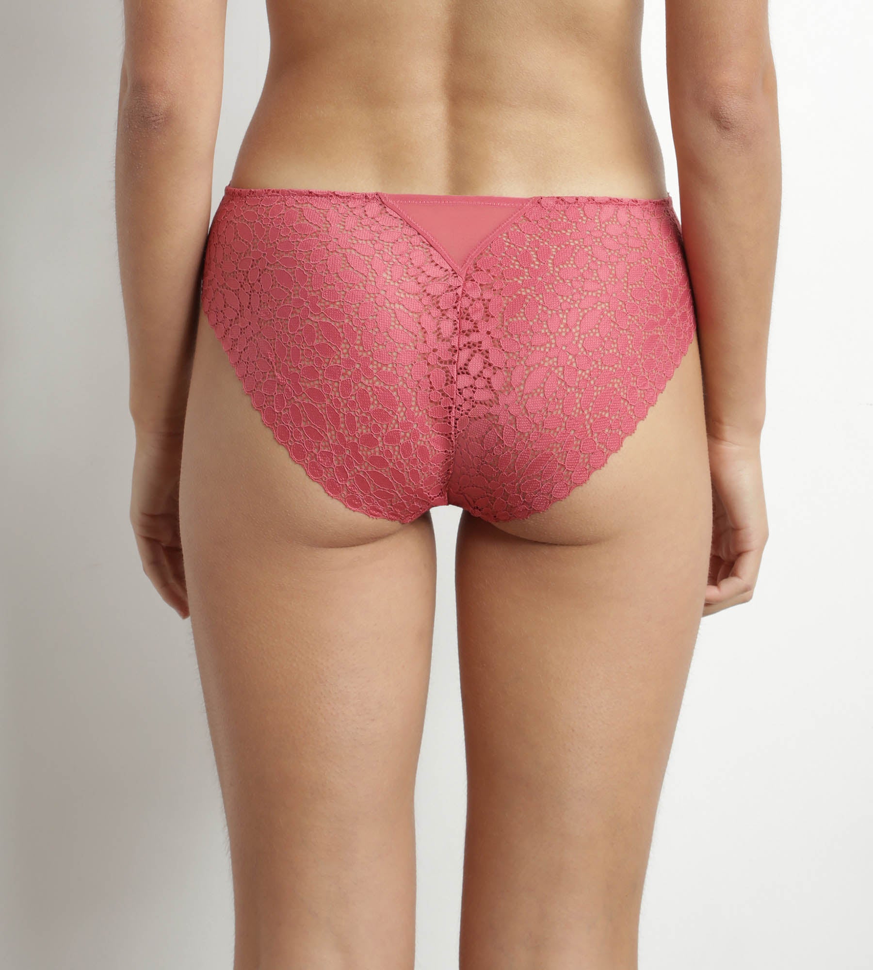 DIM Women's floral lace panties Pink Satin Dim Daily Lace