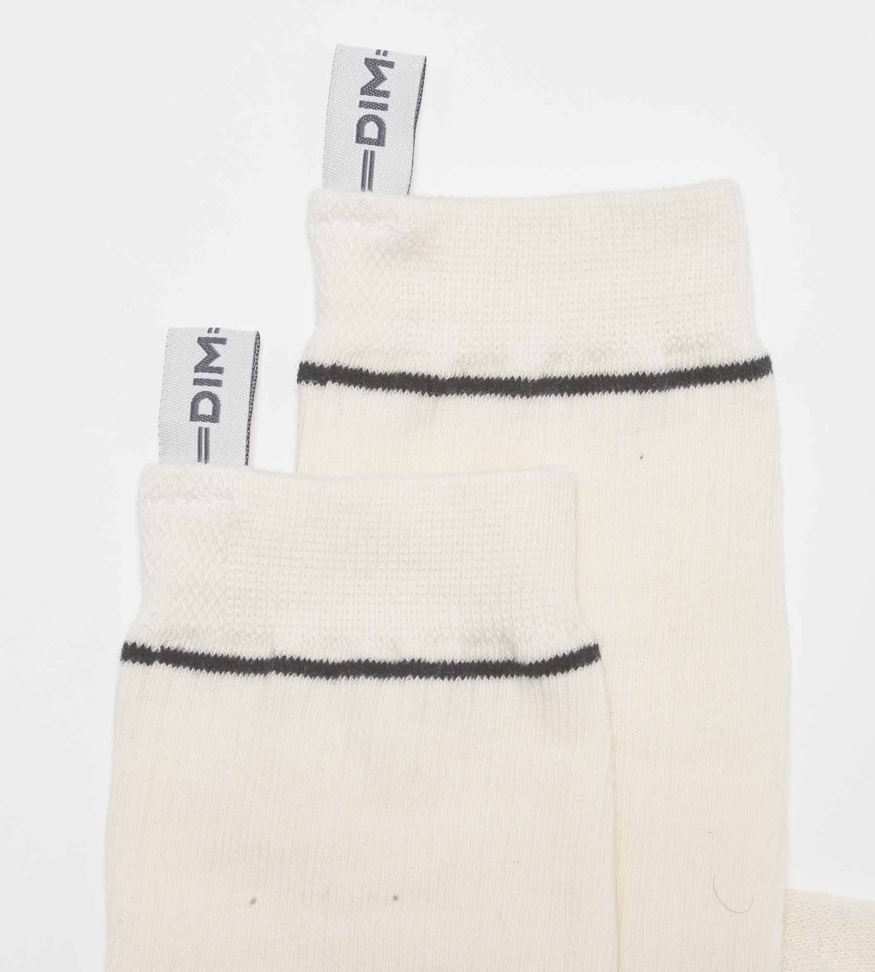 DIM Cream Unisex Ribbed Modal Cotton Socks Dim Icons